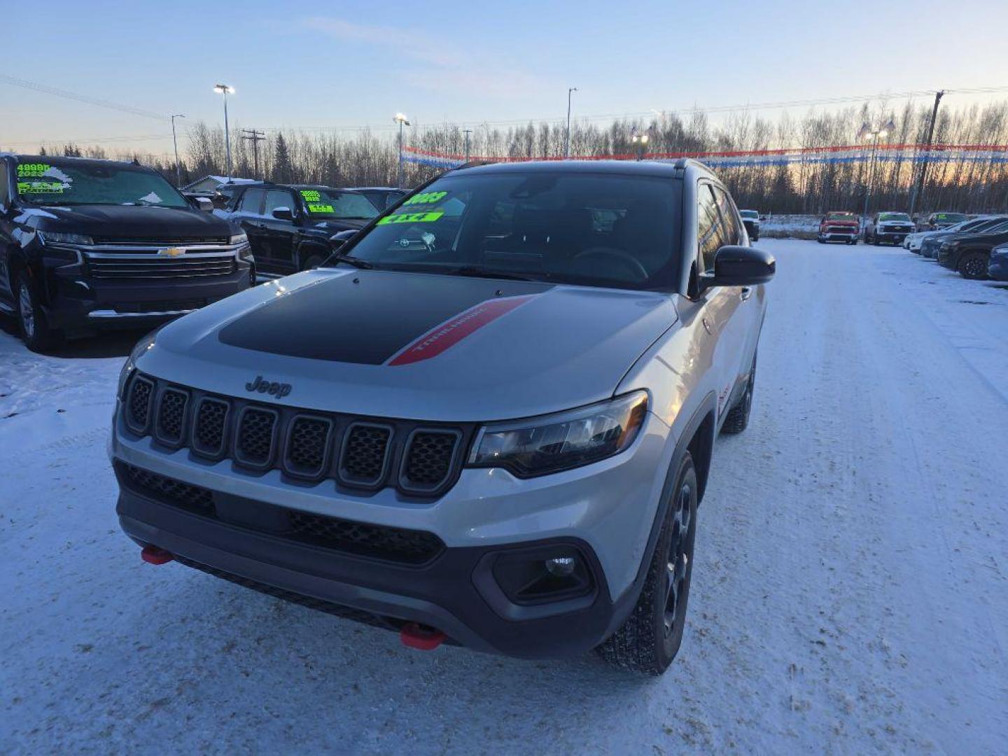 2023 SILVER JEEP COMPASS TRAILHAWK (3C4NJDDN0PT) with an 2.0L engine, Automatic transmission, located at 2525 S. Cushman, Fairbanks, AK, 99701, (907) 452-5707, 64.824036, -147.712311 - Photo#1