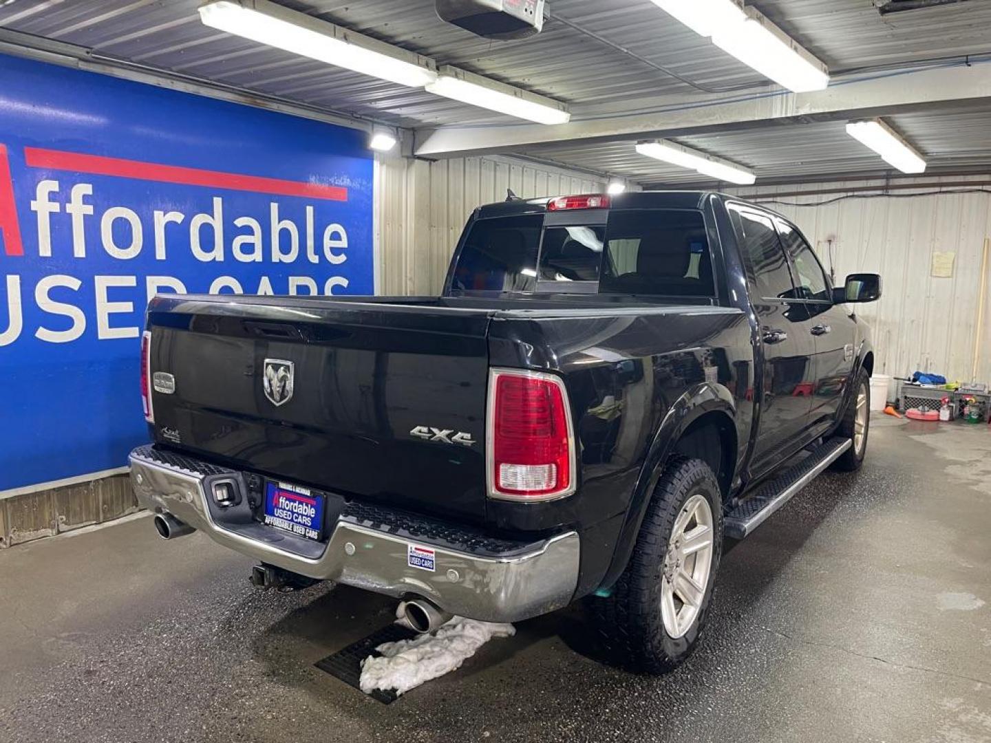 2016 BLACK RAM 1500 LONGHORN (1C6RR7PT7GS) with an 5.7L engine, Automatic transmission, located at 2525 S. Cushman, Fairbanks, AK, 99701, (907) 452-5707, 64.824036, -147.712311 - Photo#2