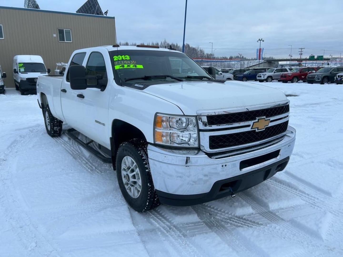 2013 WHITE CHEVROLET SILVERADO 2500 HEAVY DUTY (1GC1KVC85DF) with an 6.6L engine, Automatic transmission, located at 2525 S. Cushman, Fairbanks, AK, 99701, (907) 452-5707, 64.824036, -147.712311 - Photo#1
