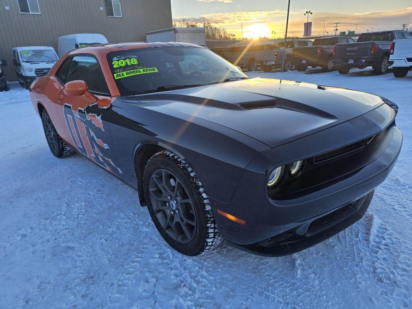 2018 ORANGE DODGE CHALLENGER GT (2C3CDZGG0JH) with an 3.6L engine, Automatic transmission, located at 2525 S. Cushman, Fairbanks, AK, 99701, (907) 452-5707, 64.824036, -147.712311 - Photo#0