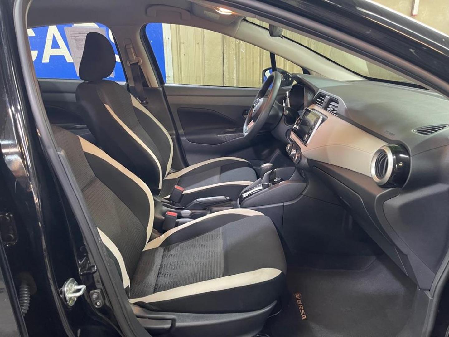 2021 BLACK NISSAN VERSA SV (3N1CN8EV2ML) with an 1.6L engine, Continuously Variable transmission, located at 2525 S. Cushman, Fairbanks, AK, 99701, (907) 452-5707, 64.824036, -147.712311 - Photo#3