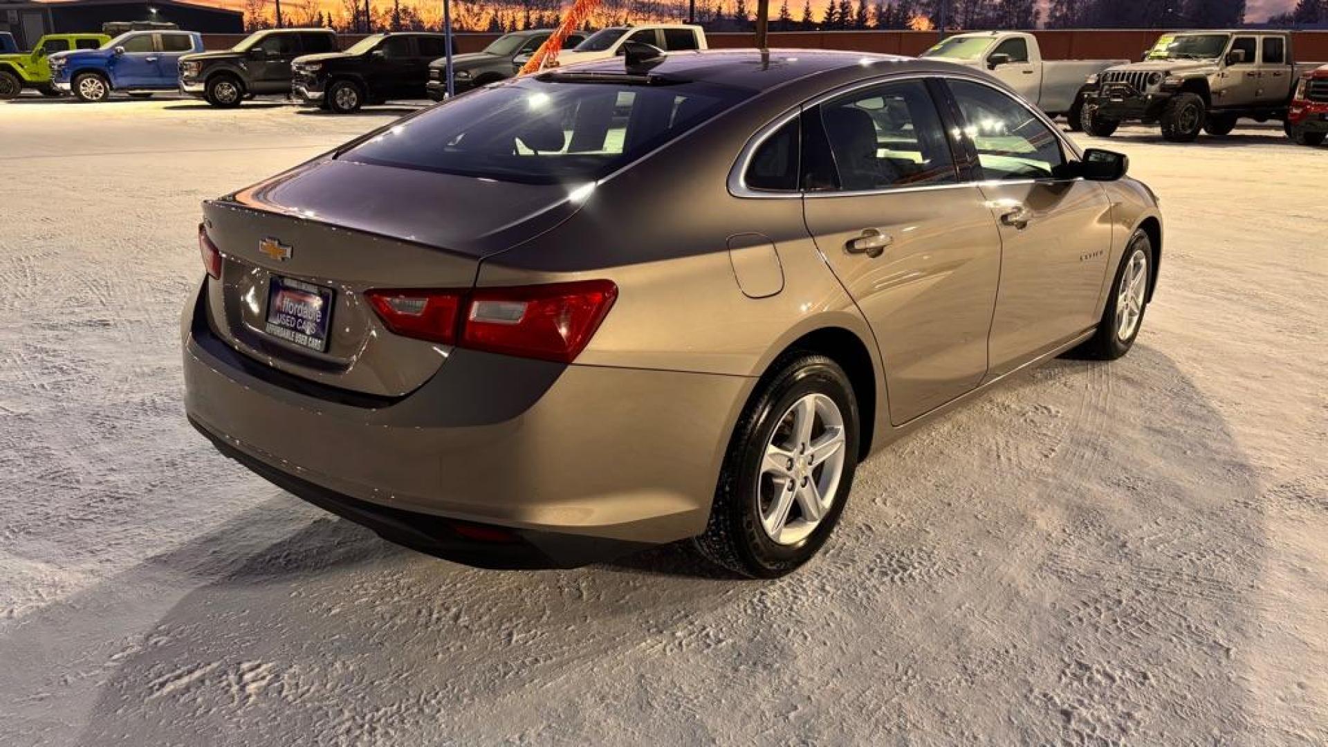2022 GOLD CHEVROLET MALIBU LS (1G1ZB5ST9NF) with an 1.5L engine, Continuously Variable transmission, located at 2525 S. Cushman, Fairbanks, AK, 99701, (907) 452-5707, 64.824036, -147.712311 - Photo#5