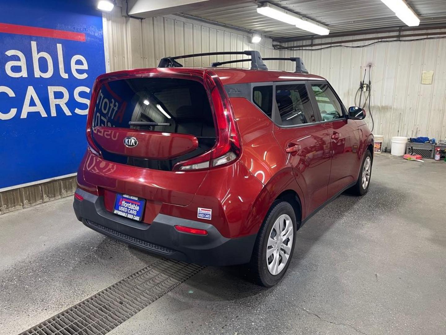 2021 RED KIA SOUL LX (KNDJ23AU9M7) with an 2.0L engine, 6-Speed Manual transmission, located at 2525 S. Cushman, Fairbanks, AK, 99701, (907) 452-5707, 64.824036, -147.712311 - Photo#2