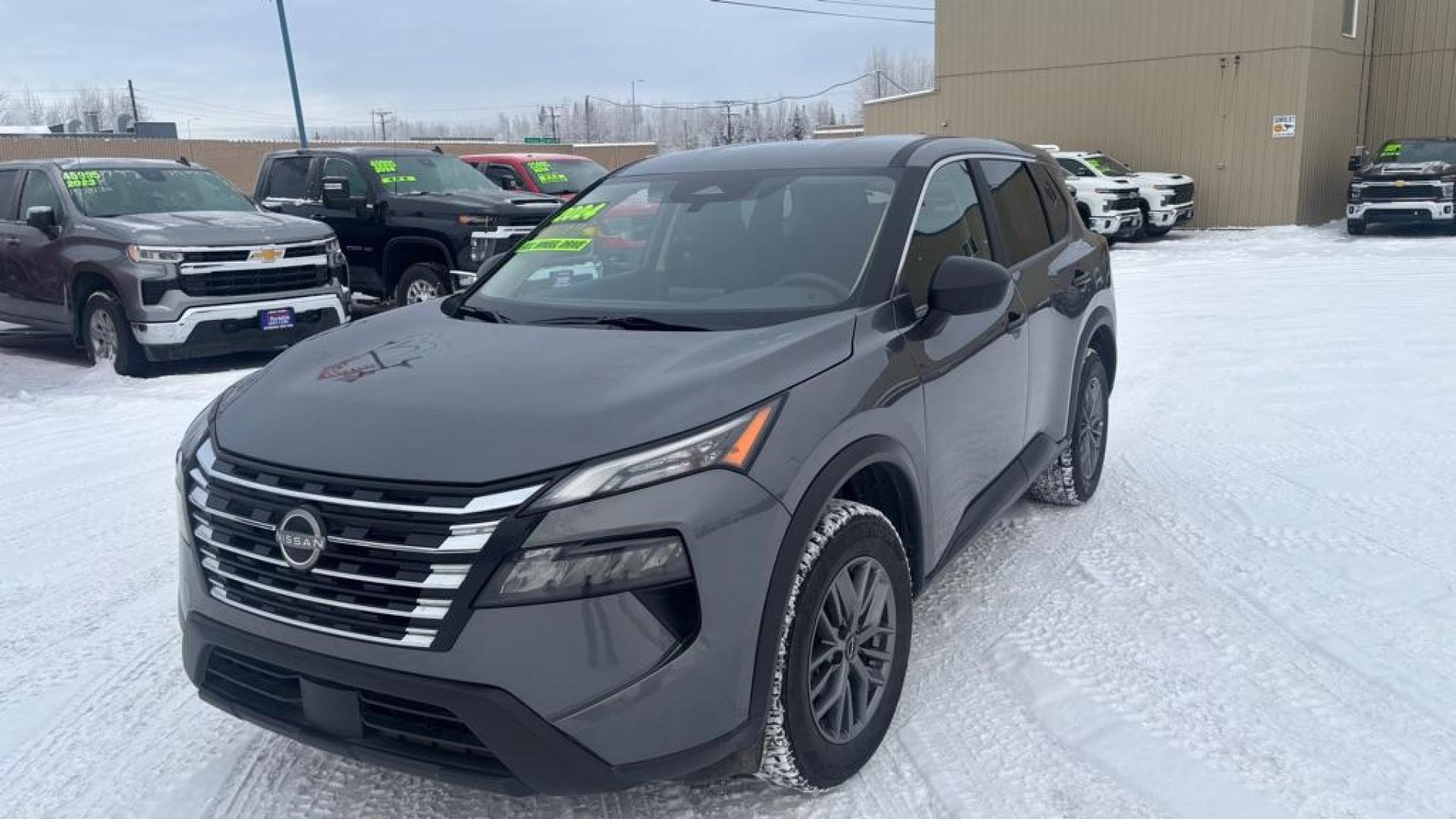 2024 GRAY NISSAN ROGUE S (5N1BT3AB8RC) with an 1.5L engine, Continuously Variable transmission, located at 2525 S. Cushman, Fairbanks, AK, 99701, (907) 452-5707, 64.824036, -147.712311 - Photo#0