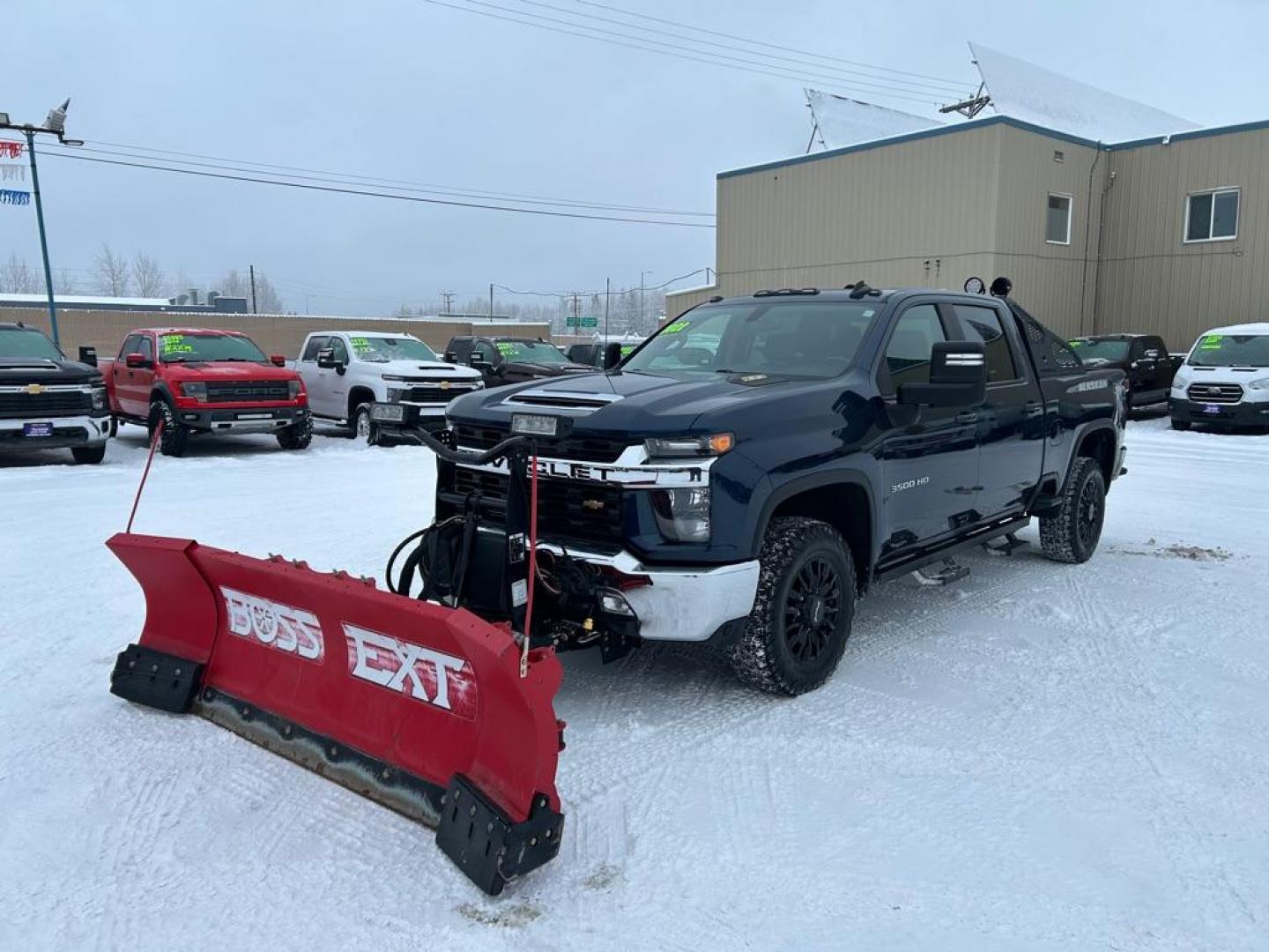 2022 BLUE CHEVROLET SILVERADO 3500 LT (1GC4YTE74NF) with an 6.6L engine, Automatic transmission, located at 2525 S. Cushman, Fairbanks, AK, 99701, (907) 452-5707, 64.824036, -147.712311 - Photo#0