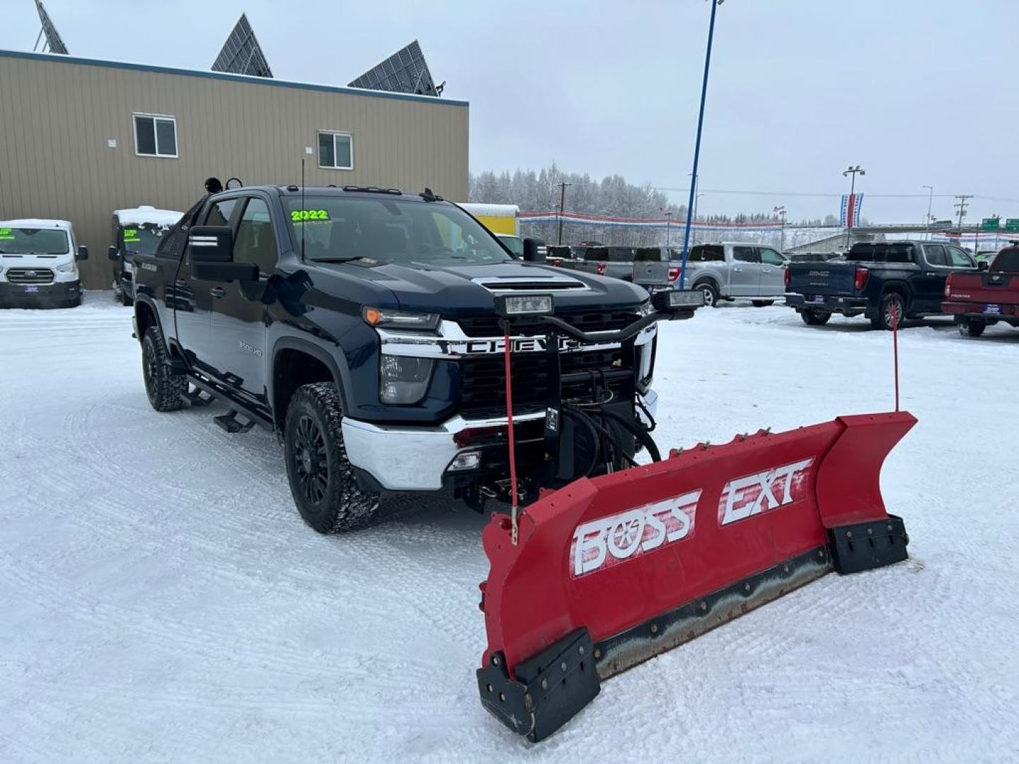 2022 BLUE CHEVROLET SILVERADO 3500 LT (1GC4YTE74NF) with an 6.6L engine, Automatic transmission, located at 2525 S. Cushman, Fairbanks, AK, 99701, (907) 452-5707, 64.824036, -147.712311 - Photo#1