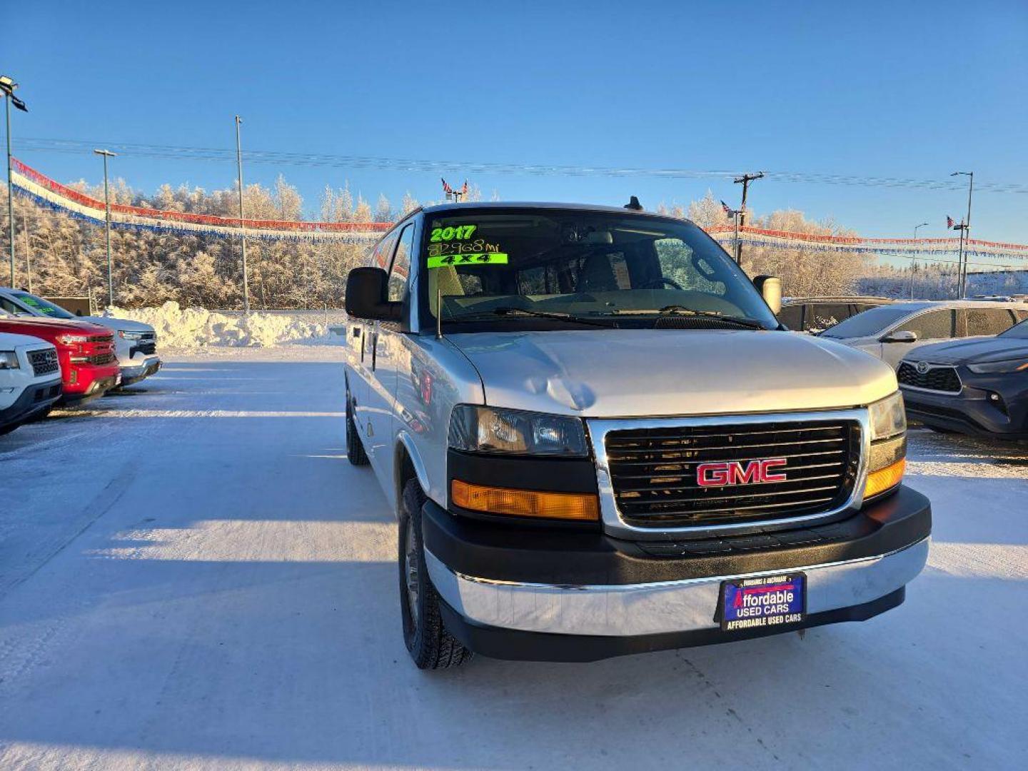 2017 SILVER GMC SAVANA G3500 LT 4x4 (1GJZ7PFG2H1) with an 6.0L engine, Automatic transmission, located at 2525 S. Cushman, Fairbanks, AK, 99701, (907) 452-5707, 64.824036, -147.712311 - Photo#0