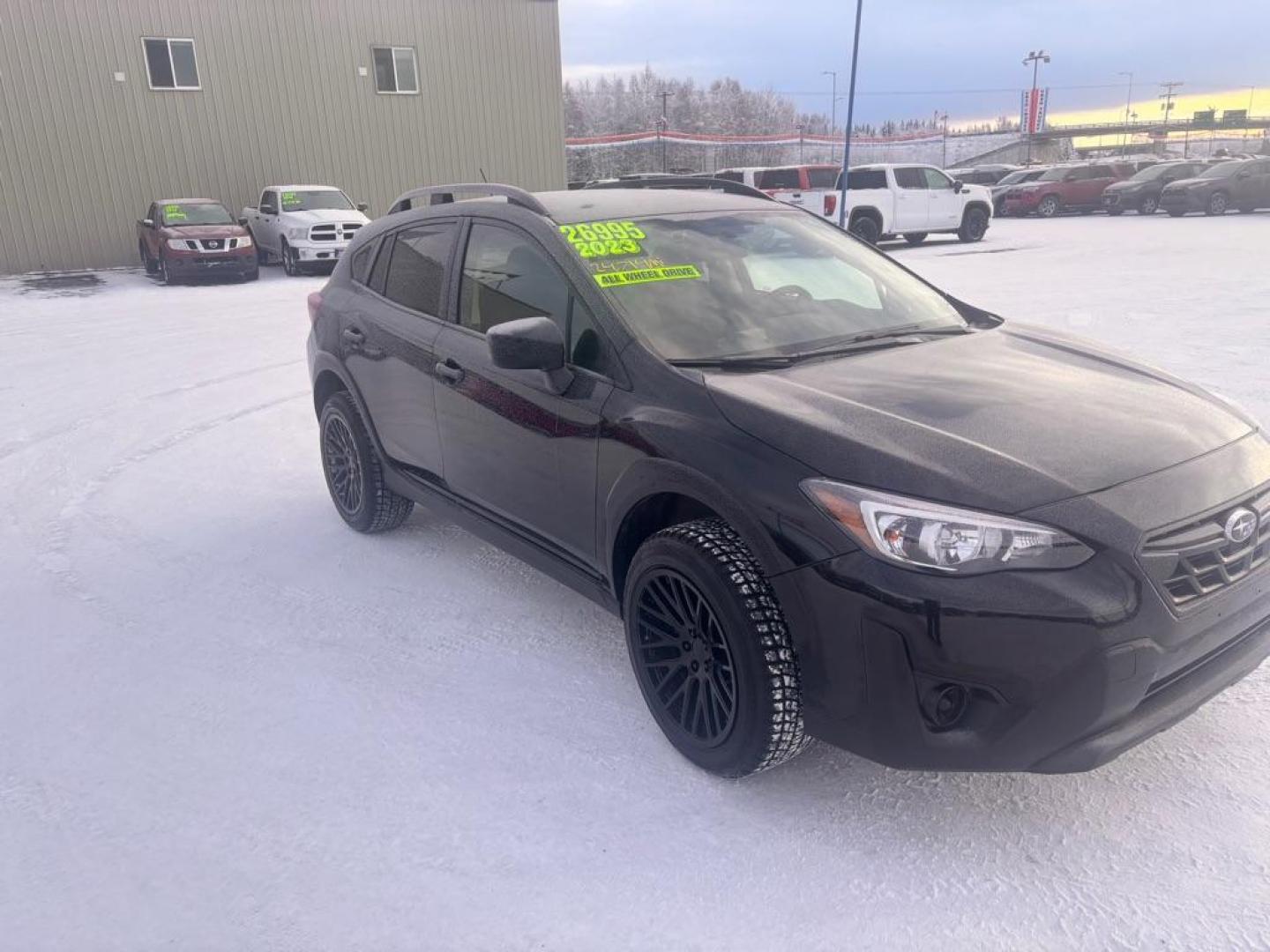 2023 BLACK SUBARU CROSSTREK (JF2GTABC4PH) with an 2.0L engine, Continuously Variable transmission, located at 2525 S. Cushman, Fairbanks, AK, 99701, (907) 452-5707, 64.824036, -147.712311 - Photo#1