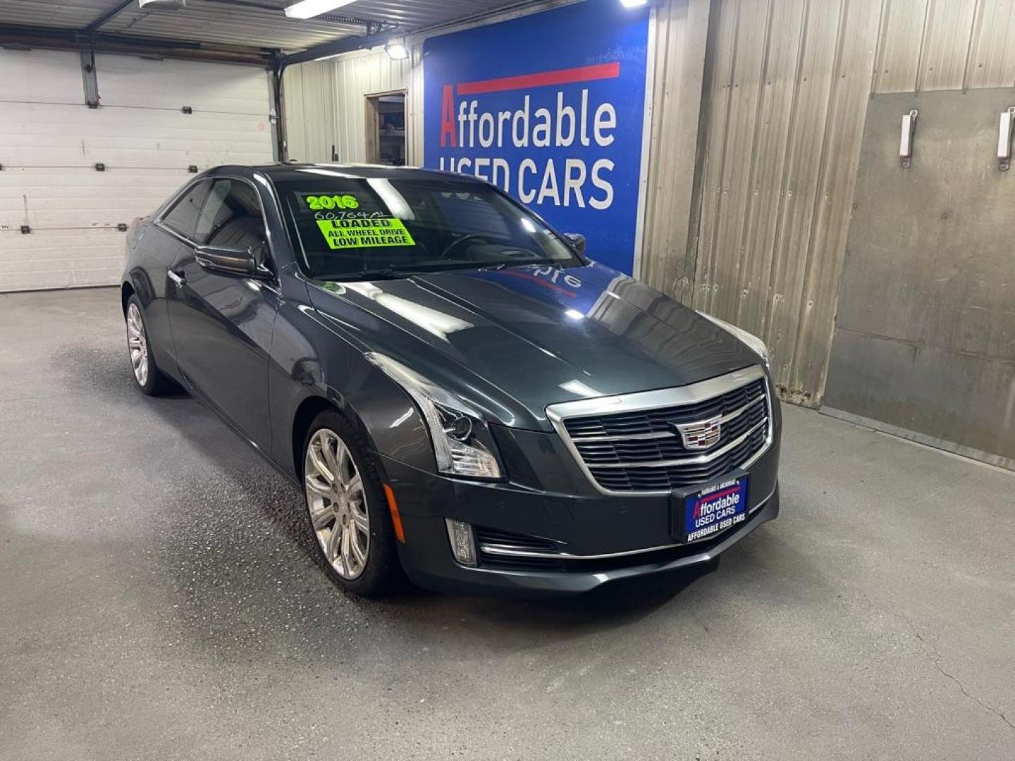 2016 BLUE CADILLAC ATS PERFORMANCE (1G6AK1RX1G0) with an 2.0L engine, Automatic transmission, located at 2525 S. Cushman, Fairbanks, AK, 99701, (907) 452-5707, 64.824036, -147.712311 - Photo#0