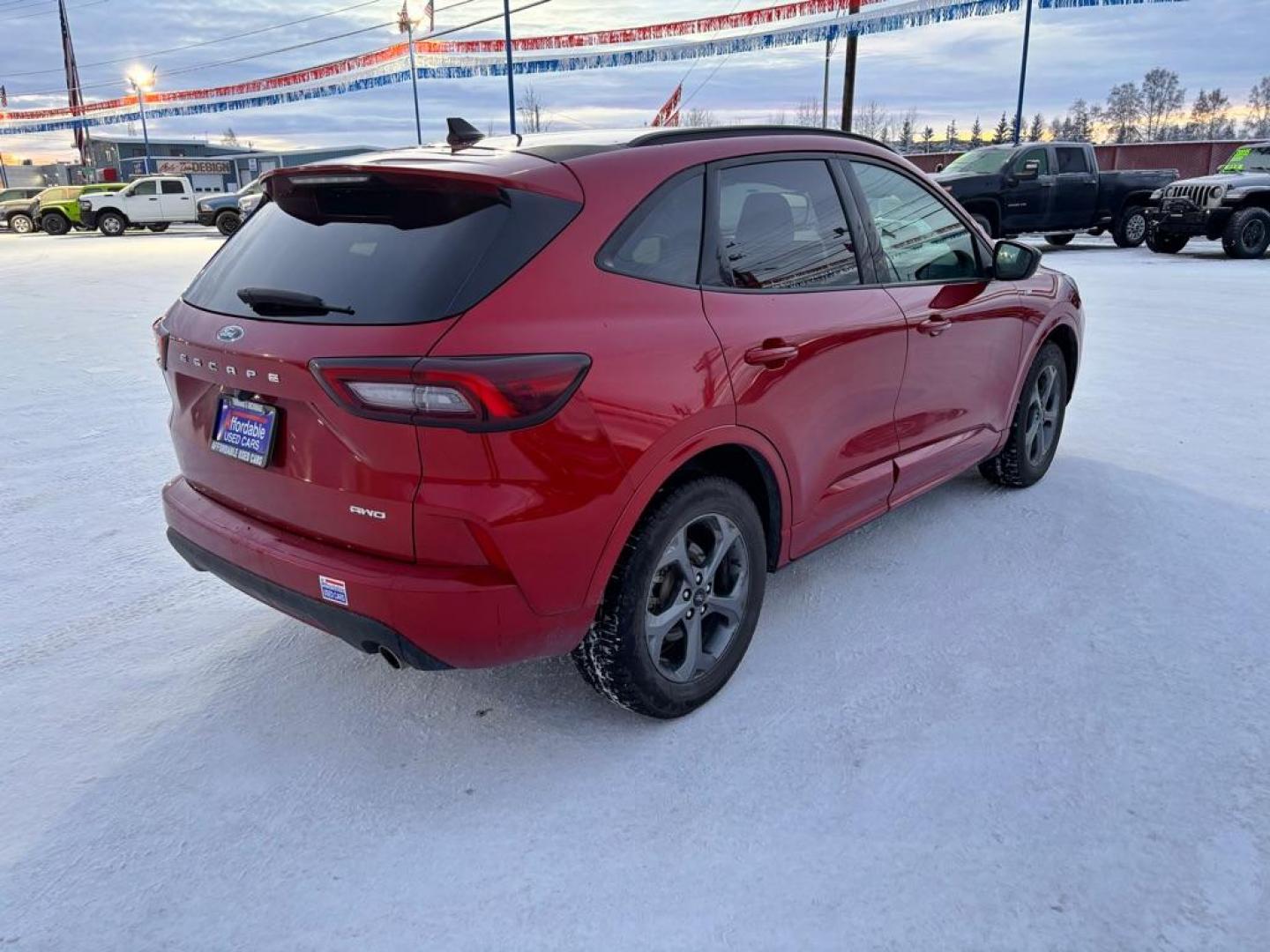 2023 RED FORD ESCAPE ST LINE (1FMCU9MN0PU) with an 1.5L engine, Automatic transmission, located at 2525 S. Cushman, Fairbanks, AK, 99701, (907) 452-5707, 64.824036, -147.712311 - Photo#5