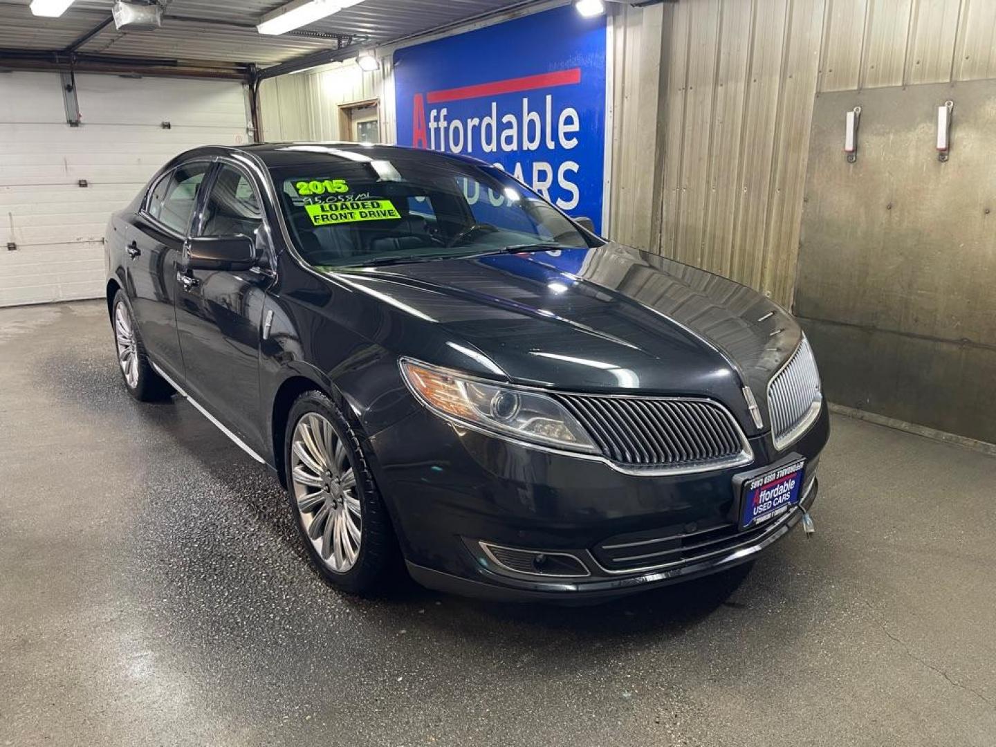 2015 BLACK LINCOLN MKS (1LNHL9DK4FG) with an 3.7L engine, Automatic transmission, located at 2525 S. Cushman, Fairbanks, AK, 99701, (907) 452-5707, 64.824036, -147.712311 - Photo#0