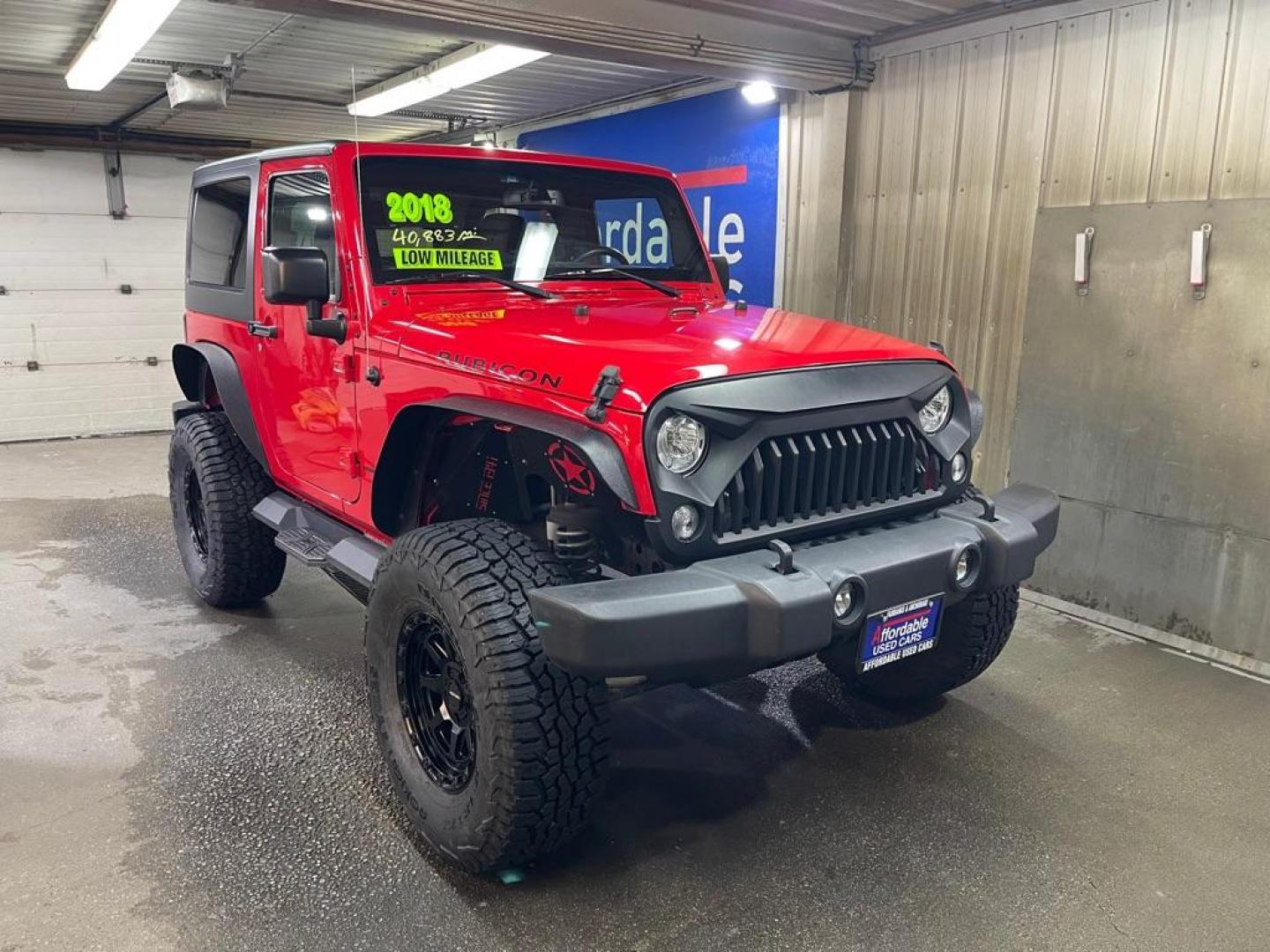 2018 RED JEEP WRANGLER RUBICON (1C4BJWCG5JL) with an 3.6L engine, Automatic transmission, located at 2525 S. Cushman, Fairbanks, AK, 99701, (907) 452-5707, 64.824036, -147.712311 - Photo#0