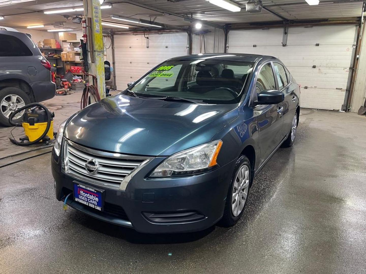 2015 BLUE NISSAN SENTRA SV (3N1AB7AP8FY) with an 1.8L engine, Continuously Variable transmission, located at 2525 S. Cushman, Fairbanks, AK, 99701, (907) 452-5707, 64.824036, -147.712311 - Photo#1
