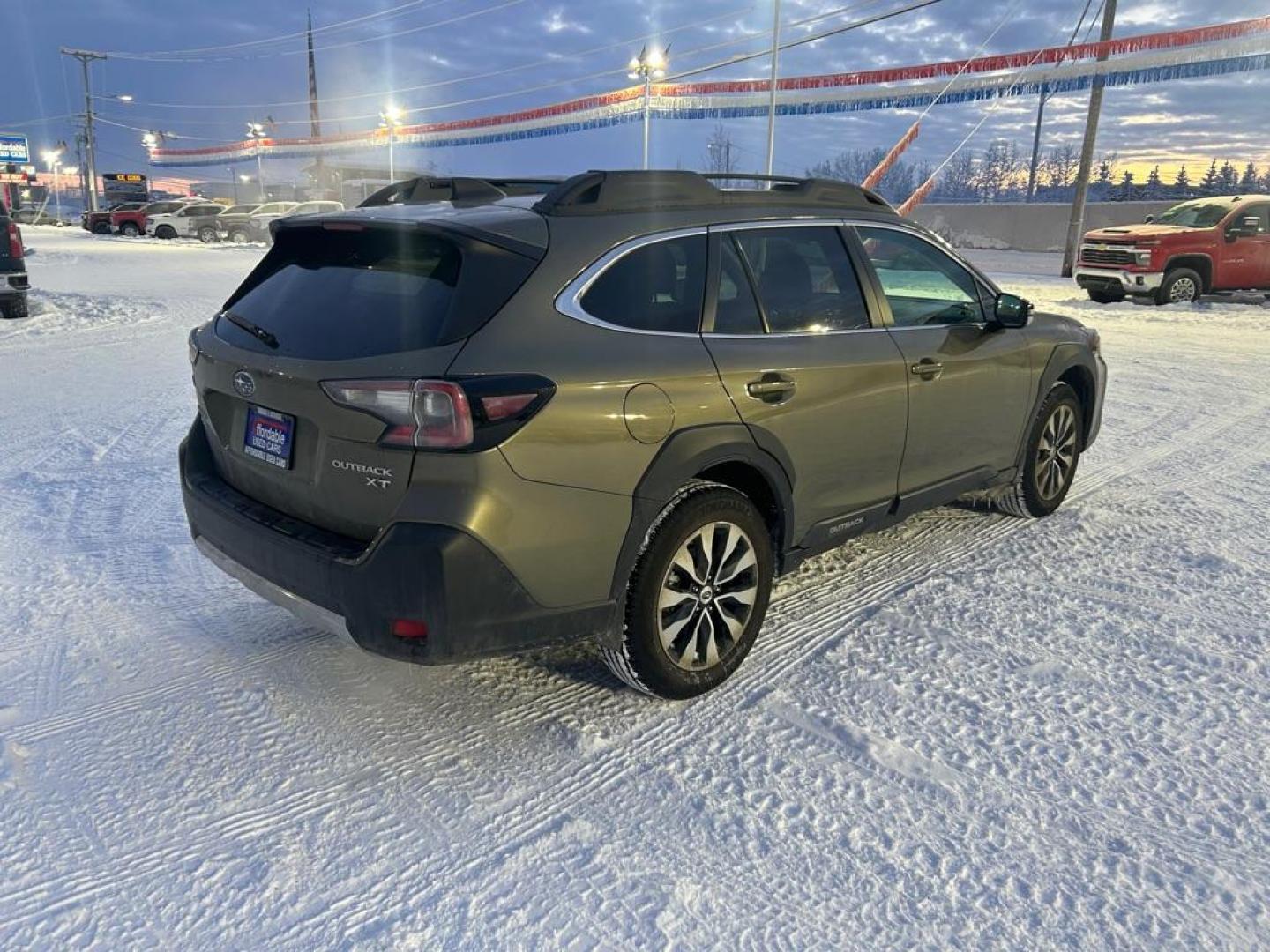 2025 GREEN SUBARU OUTBACK LIMITED XT (4S4BTGNDXS3) with an 2.4L engine, Automatic transmission, located at 2525 S. Cushman, Fairbanks, AK, 99701, (907) 452-5707, 64.824036, -147.712311 - Photo#2
