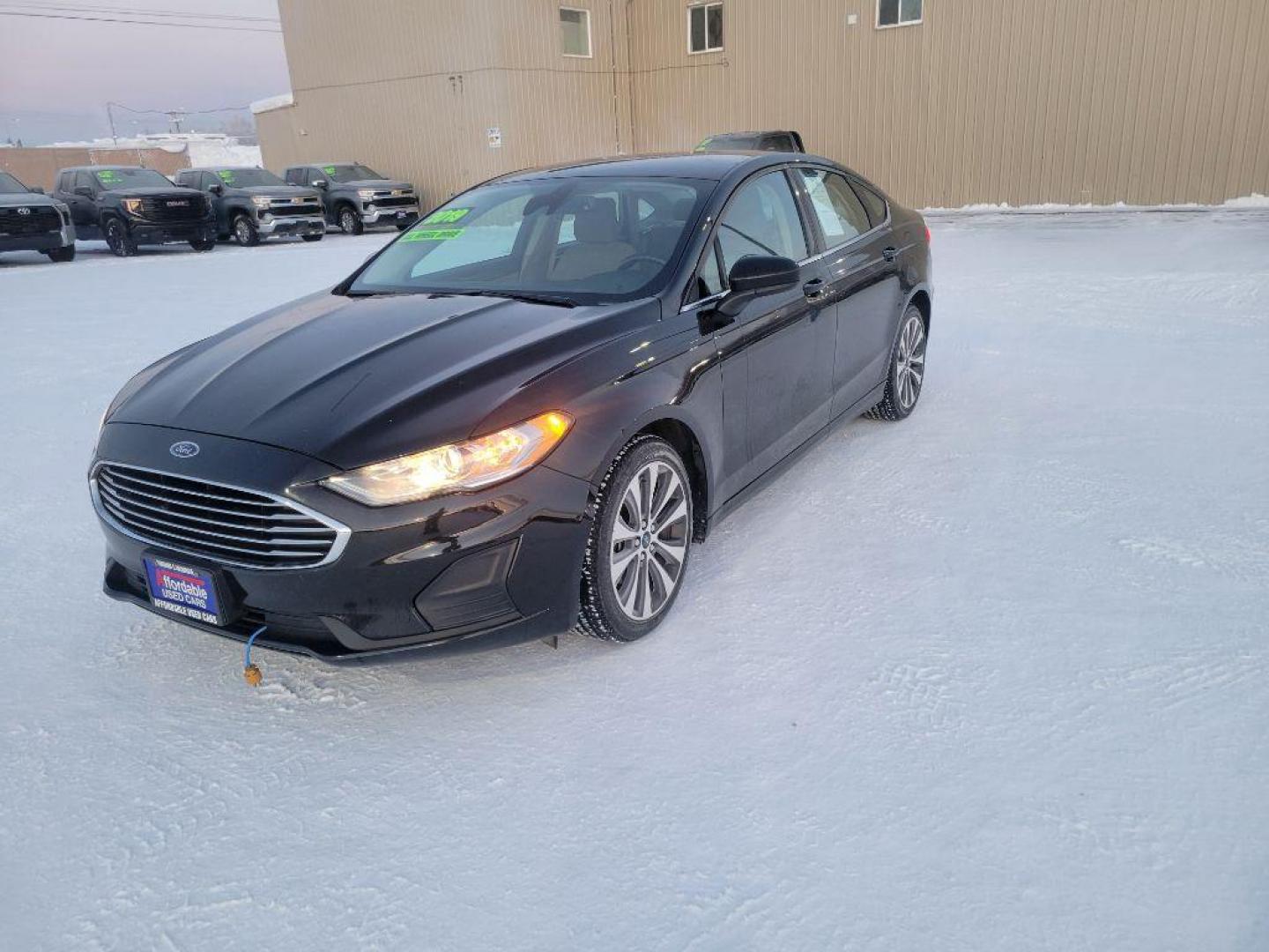 2019 BLACK FORD FUSION SE (3FA6P0T96KR) with an 2.0L engine, Automatic transmission, located at 2525 S. Cushman, Fairbanks, AK, 99701, (907) 452-5707, 64.824036, -147.712311 - Photo#0