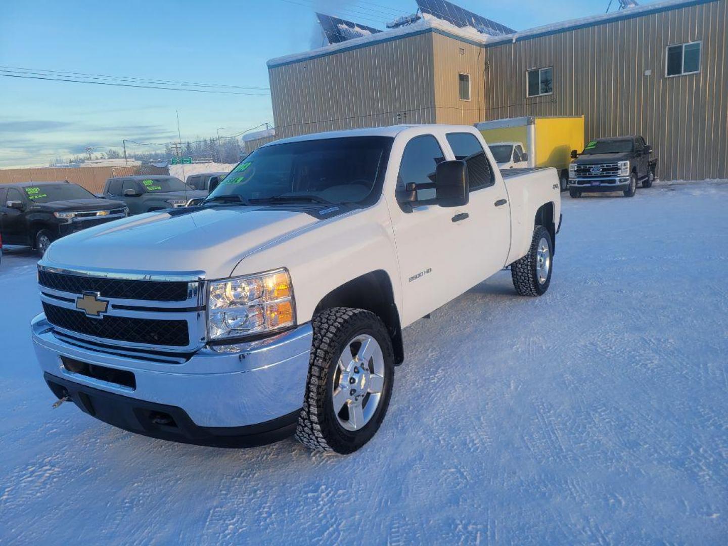 2013 WHITE CHEVROLET SILVERADO 2500 HEAVY DUTY (1GC1KVC84DF) with an 6.6L engine, Automatic transmission, located at 2525 S. Cushman, Fairbanks, AK, 99701, (907) 452-5707, 64.824036, -147.712311 - Photo#1