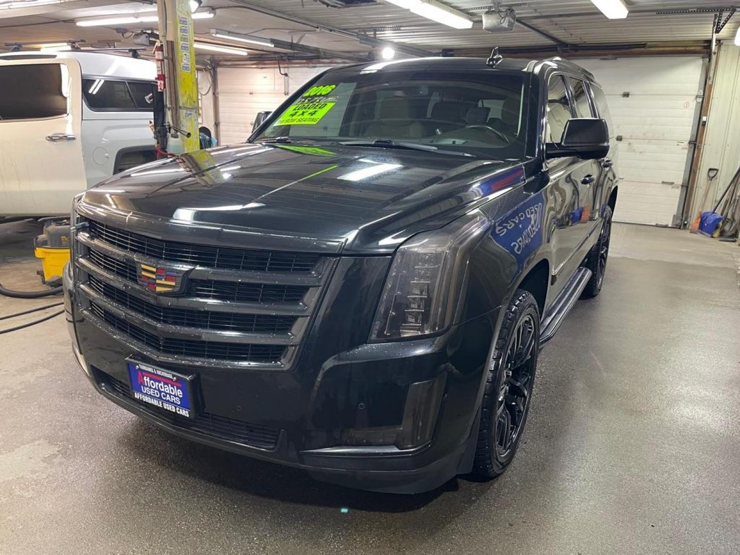 2016 BLACK CADILLAC ESCALADE LUXURY (1GYS4BKJ4GR) with an 6.2L engine, Automatic transmission, located at 2525 S. Cushman, Fairbanks, AK, 99701, (907) 452-5707, 64.824036, -147.712311 - Photo#1