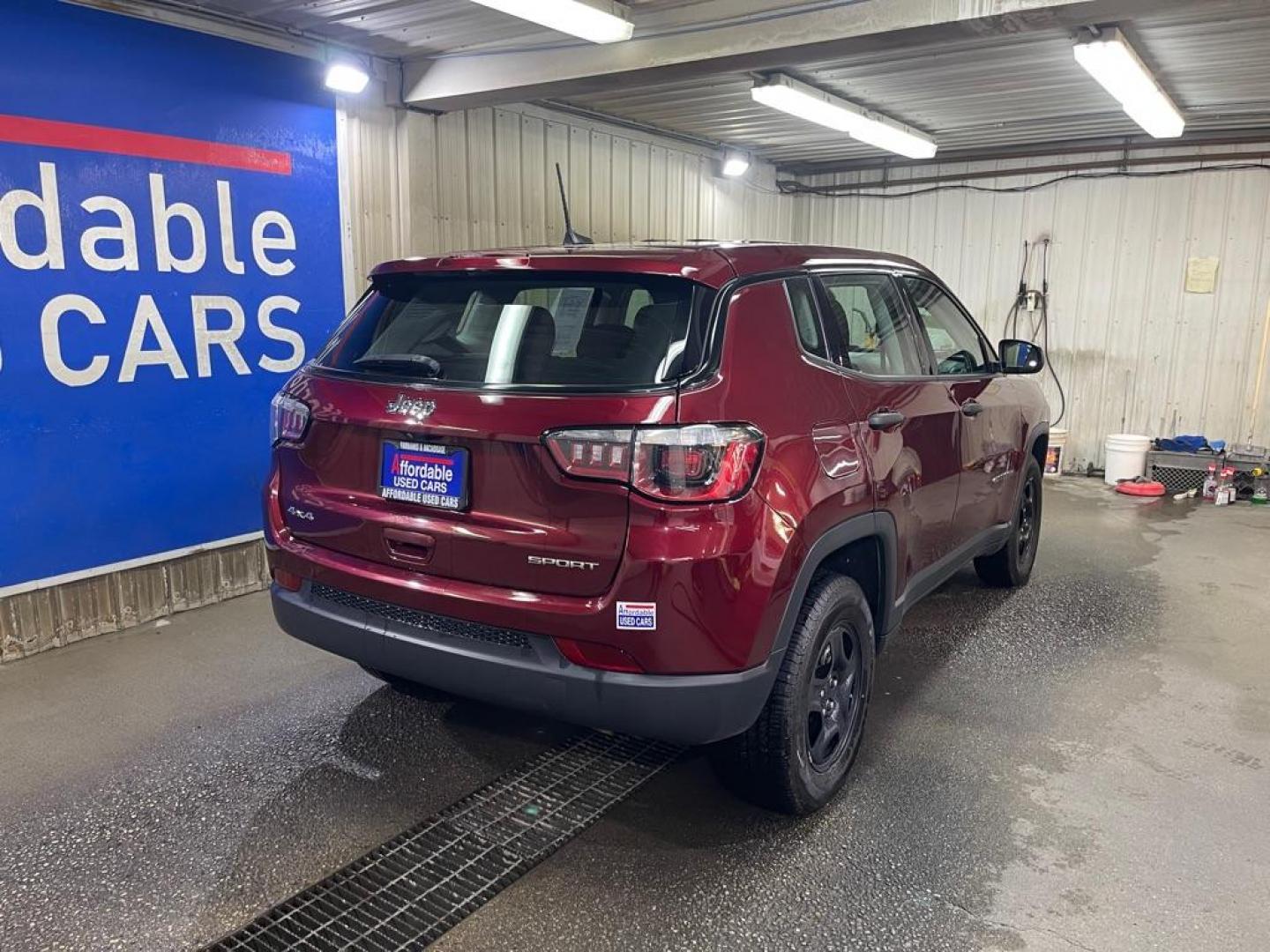 2020 MAROON JEEP COMPASS SPORT (3C4NJDAB7LT) with an 2.4L engine, Automatic transmission, located at 2525 S. Cushman, Fairbanks, AK, 99701, (907) 452-5707, 64.824036, -147.712311 - Photo#2