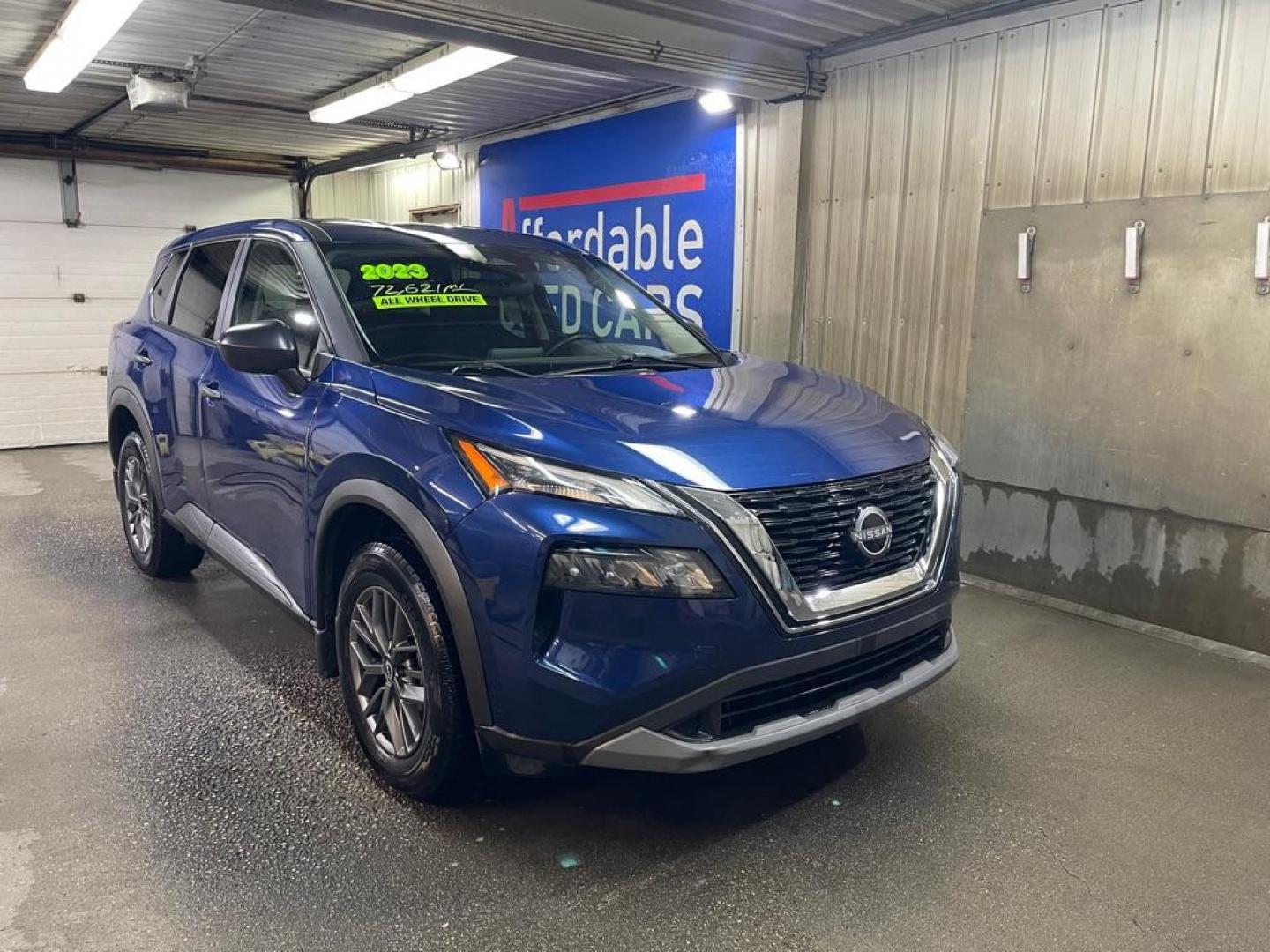 2023 BLUE NISSAN ROGUE S (5N1BT3ABXPC) with an 1.5L engine, Continuously Variable transmission, located at 2525 S. Cushman, Fairbanks, AK, 99701, (907) 452-5707, 64.824036, -147.712311 - Photo#0
