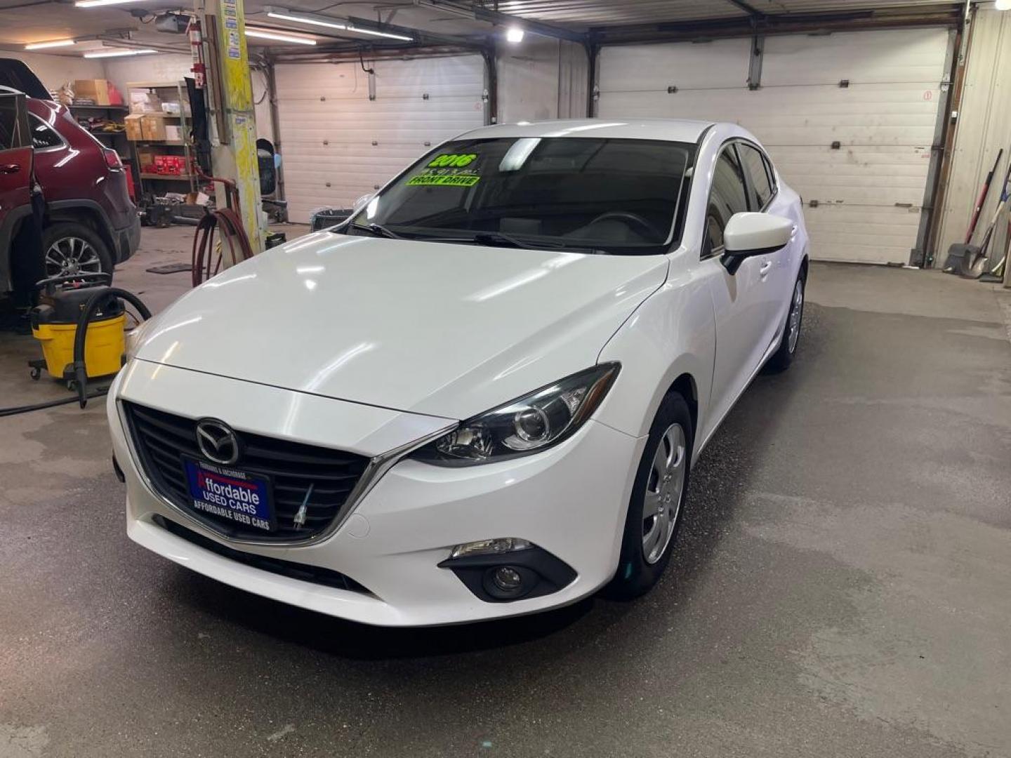 2016 WHITE MAZDA 3 SPORT (JM1BM1U78G1) with an 2.0L engine, Automatic transmission, located at 2525 S. Cushman, Fairbanks, AK, 99701, (907) 452-5707, 64.824036, -147.712311 - Photo#1