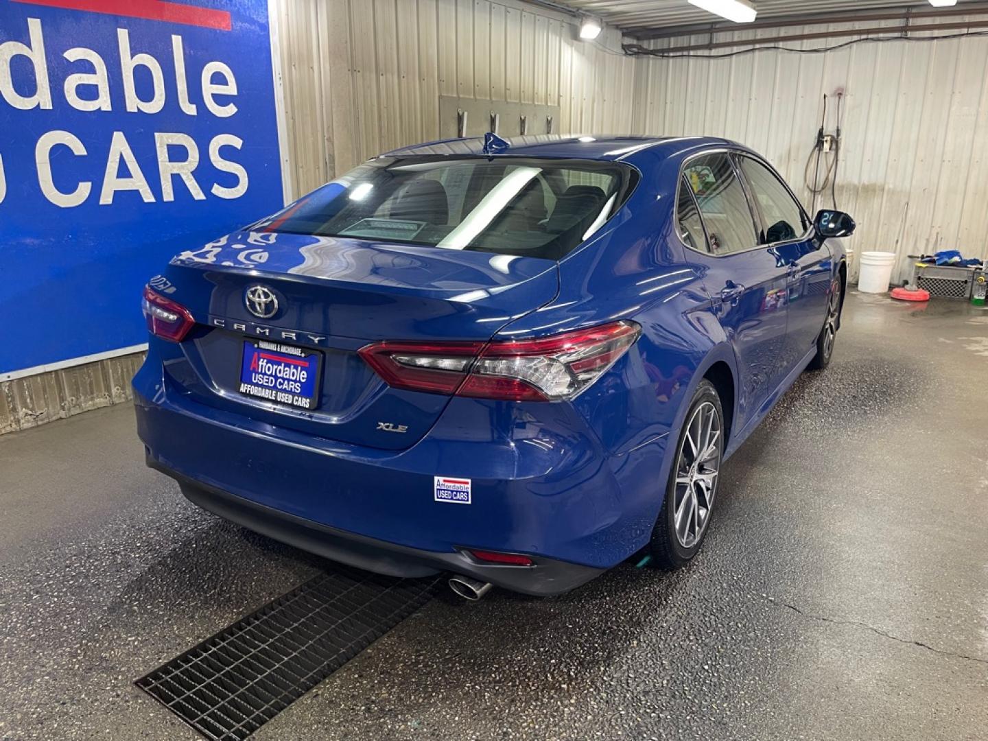 2023 BLUE TOYOTA CAMRY XLE XLE (4T1F11AK3PU) with an 2.5L engine, Automatic transmission, located at 2525 S. Cushman, Fairbanks, AK, 99701, (907) 452-5707, 64.824036, -147.712311- Photo#2