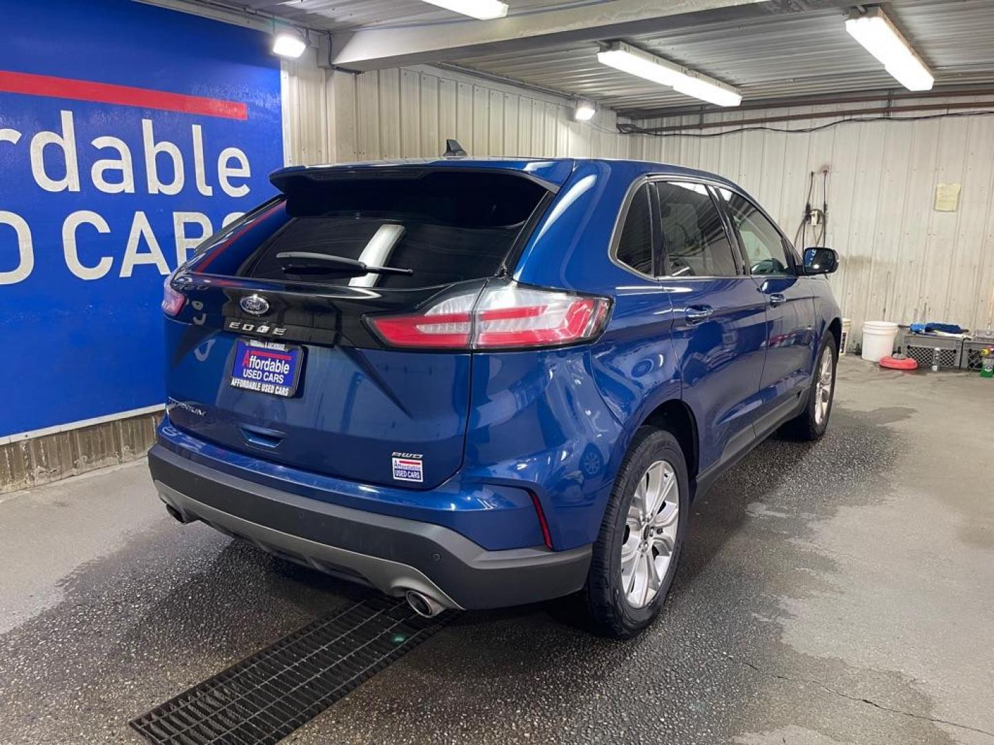 2023 BLUE FORD EDGE TITANIUM (2FMPK4K96PB) with an 2.0L engine, Automatic transmission, located at 2525 S. Cushman, Fairbanks, AK, 99701, (907) 452-5707, 64.824036, -147.712311 - Photo#2