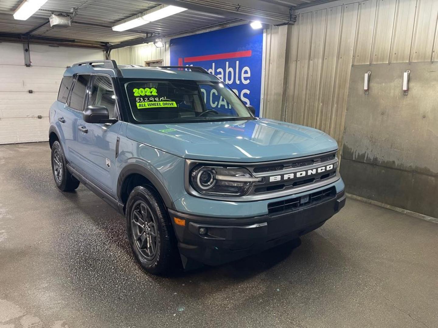 2022 BLUE FORD BRONCO SPORT BIG BEND (3FMCR9B62NR) with an 1.5L engine, Automatic transmission, located at 2525 S. Cushman, Fairbanks, AK, 99701, (907) 452-5707, 64.824036, -147.712311 - Photo#0