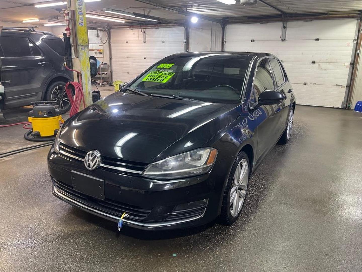 2015 BLACK VOLKSWAGEN GOLF TDI (3VW2A7AU0FM) with an 2L engine, Automatic transmission, located at 2525 S. Cushman, Fairbanks, AK, 99701, (907) 452-5707, 64.824036, -147.712311 - Photo#1