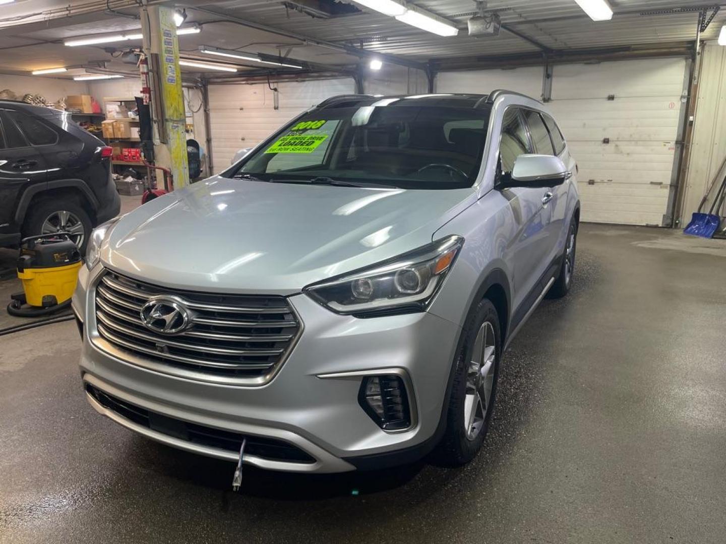 2018 SILVER HYUNDAI SANTA FE SE ULTIMATE (KM8SRDHF6JU) with an 3.3L engine, Automatic transmission, located at 2525 S. Cushman, Fairbanks, AK, 99701, (907) 452-5707, 64.824036, -147.712311 - Photo#1
