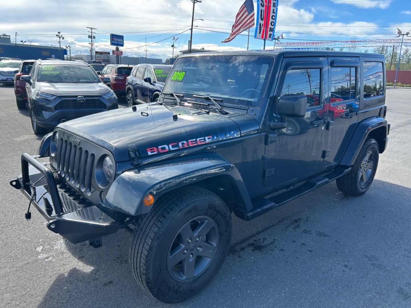 2016 GRAY JEEP WRANGLER UNLIMI SPORT (1C4BJWDG0GL) with an 3.6L engine, Automatic transmission, located at 2525 S. Cushman, Fairbanks, AK, 99701, (907) 452-5707, 64.824036, -147.712311- Photo#0