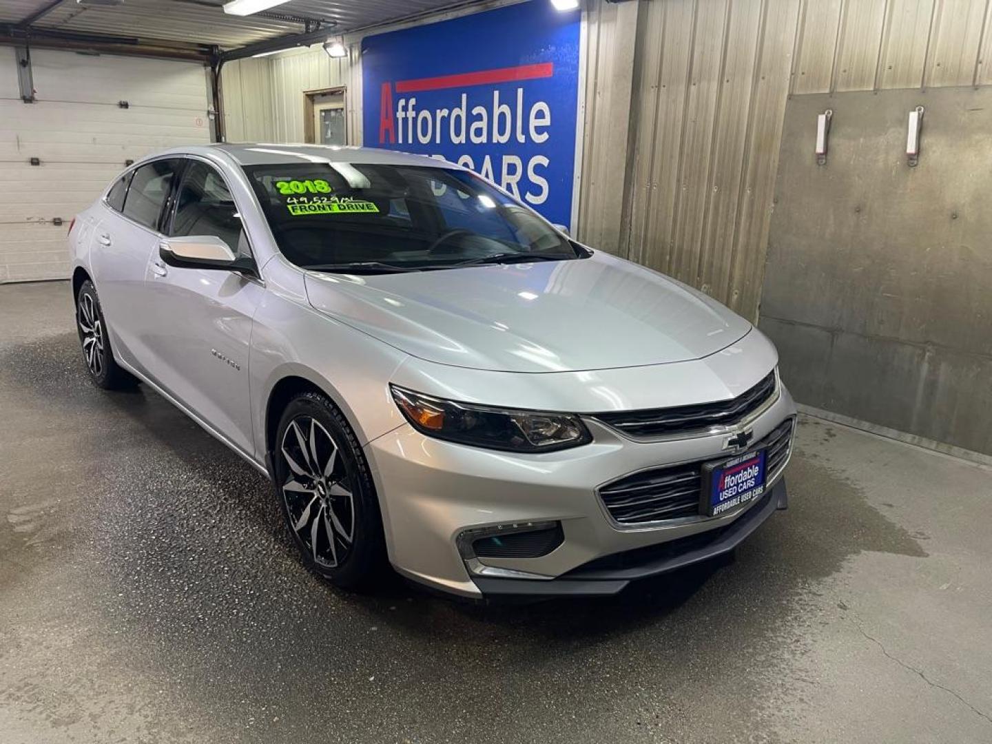 2018 SILVER CHEVROLET MALIBU LT (1G1ZD5ST7JF) with an 1.5L engine, Automatic transmission, located at 2525 S. Cushman, Fairbanks, AK, 99701, (907) 452-5707, 64.824036, -147.712311 - Photo#0