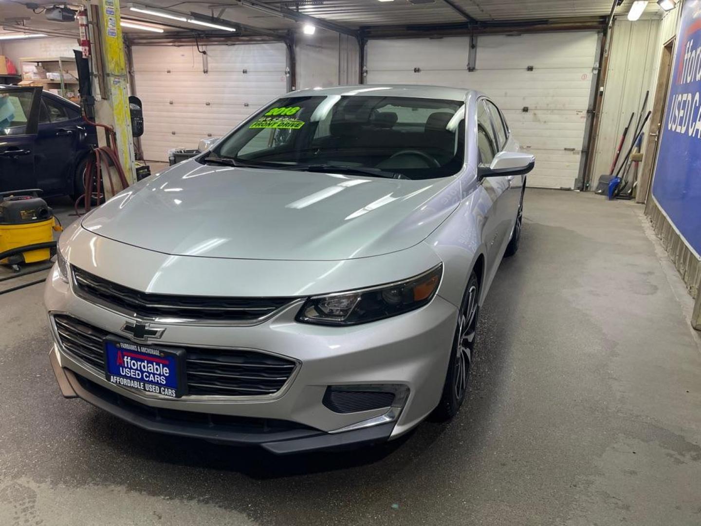 2018 SILVER CHEVROLET MALIBU LT (1G1ZD5ST7JF) with an 1.5L engine, Automatic transmission, located at 2525 S. Cushman, Fairbanks, AK, 99701, (907) 452-5707, 64.824036, -147.712311 - Photo#1