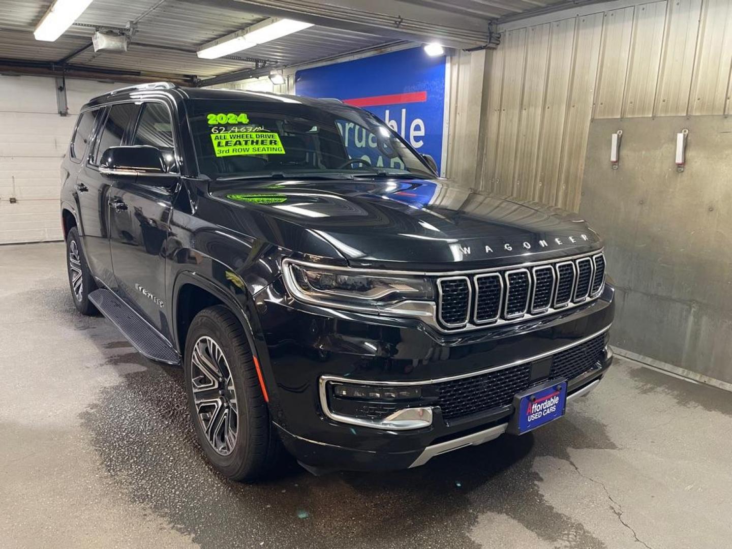 2024 BLACK JEEP WAGONEER SERIES II (1C4SJVBP6RS) with an 3.0L engine, Automatic transmission, located at 2525 S. Cushman, Fairbanks, AK, 99701, (907) 452-5707, 64.824036, -147.712311 - Photo#0
