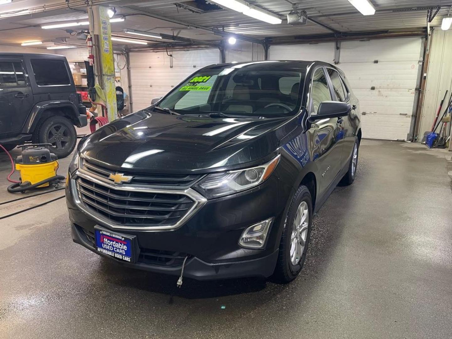 2021 BLACK CHEVROLET EQUINOX LS (2GNAXSEV7M6) with an 1.5L engine, Automatic transmission, located at 2525 S. Cushman, Fairbanks, AK, 99701, (907) 452-5707, 64.824036, -147.712311 - Photo#1