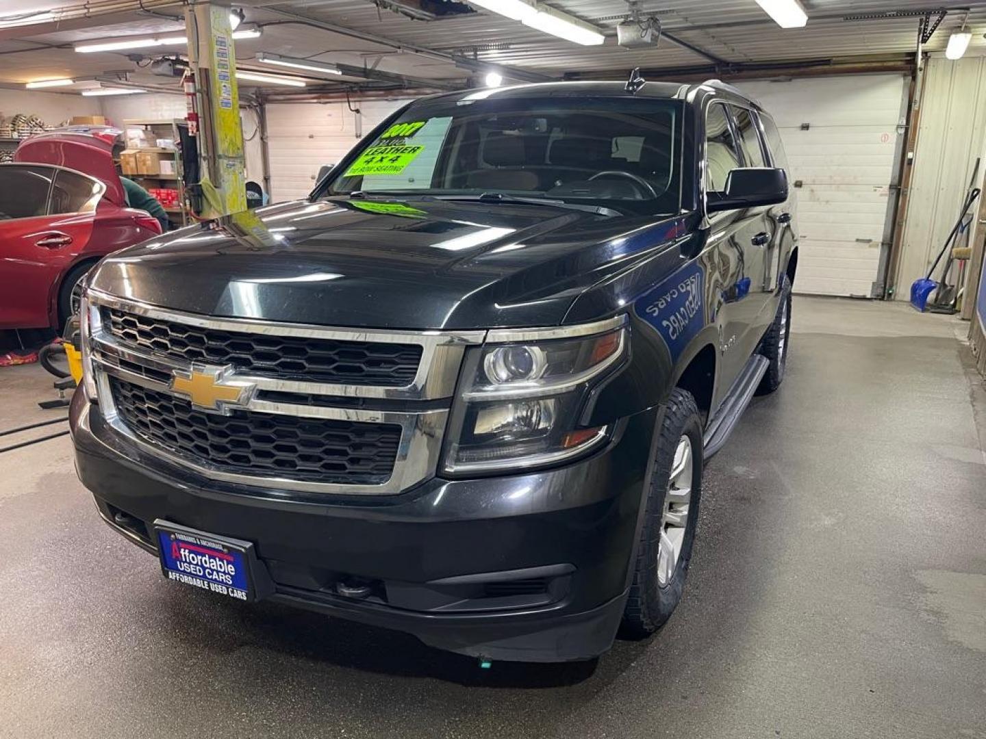 2017 BLACK CHEVROLET TAHOE 1500 LT (1GNSKBKC3HR) with an 5.3L engine, Automatic transmission, located at 2525 S. Cushman, Fairbanks, AK, 99701, (907) 452-5707, 64.824036, -147.712311 - Photo#1