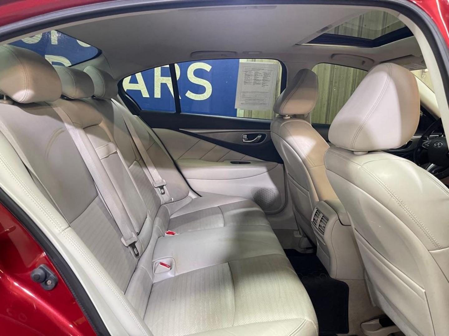 2014 MAROON INFINITI Q50 BASE (JN1BV7AR2EM) with an 3.7L engine, Automatic transmission, located at 2525 S. Cushman, Fairbanks, AK, 99701, (907) 452-5707, 64.824036, -147.712311 - Photo#4