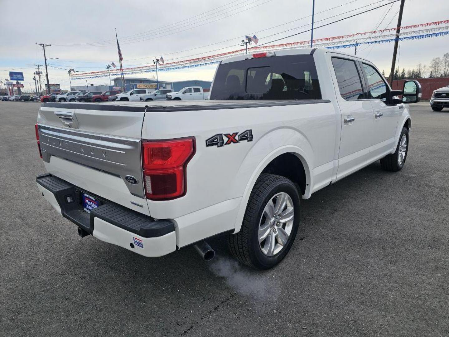 2020 WHITE FORD F150 PLATINUM SUPERCREW (1FTFW1E48LF) with an 3.5L engine, Automatic transmission, located at 2525 S. Cushman, Fairbanks, AK, 99701, (907) 452-5707, 64.824036, -147.712311 - Photo#2