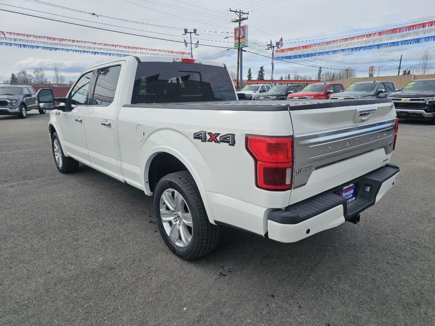 2020 WHITE FORD F150 PLATINUM SUPERCREW (1FTFW1E48LF) with an 3.5L engine, Automatic transmission, located at 2525 S. Cushman, Fairbanks, AK, 99701, (907) 452-5707, 64.824036, -147.712311 - Photo#4