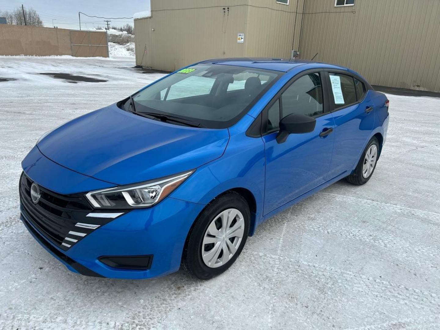 2023 BLUE NISSAN VERSA S (3N1CN8DVXPL) with an 1.6L engine, Continuously Variable transmission, located at 2525 S. Cushman, Fairbanks, AK, 99701, (907) 452-5707, 64.824036, -147.712311 - Photo#0