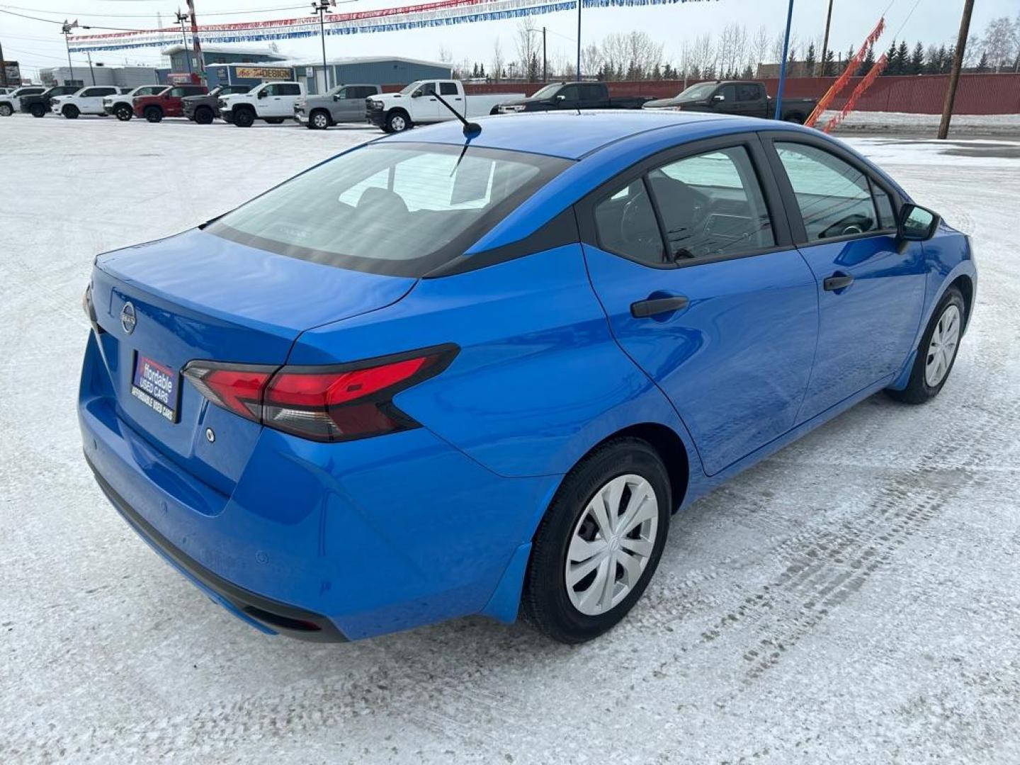 2023 BLUE NISSAN VERSA S (3N1CN8DVXPL) with an 1.6L engine, Continuously Variable transmission, located at 2525 S. Cushman, Fairbanks, AK, 99701, (907) 452-5707, 64.824036, -147.712311 - Photo#2