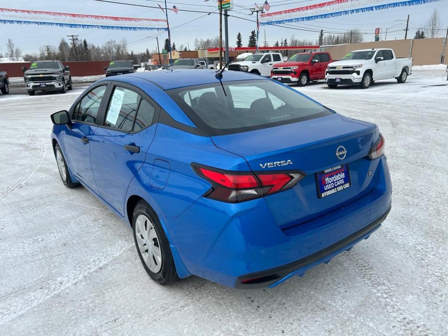 2023 BLUE NISSAN VERSA S (3N1CN8DVXPL) with an 1.6L engine, Continuously Variable transmission, located at 2525 S. Cushman, Fairbanks, AK, 99701, (907) 452-5707, 64.824036, -147.712311 - Photo#3