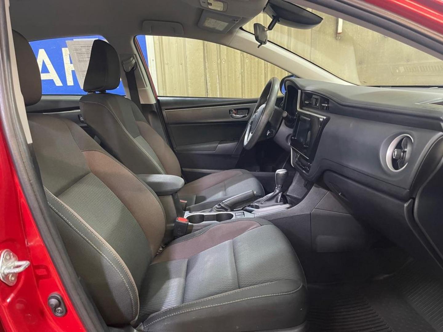 2018 RED TOYOTA COROLLA L (5YFBURHE9JP) with an 1.8L engine, Continuously Variable transmission, located at 2525 S. Cushman, Fairbanks, AK, 99701, (907) 452-5707, 64.824036, -147.712311 - Photo#3