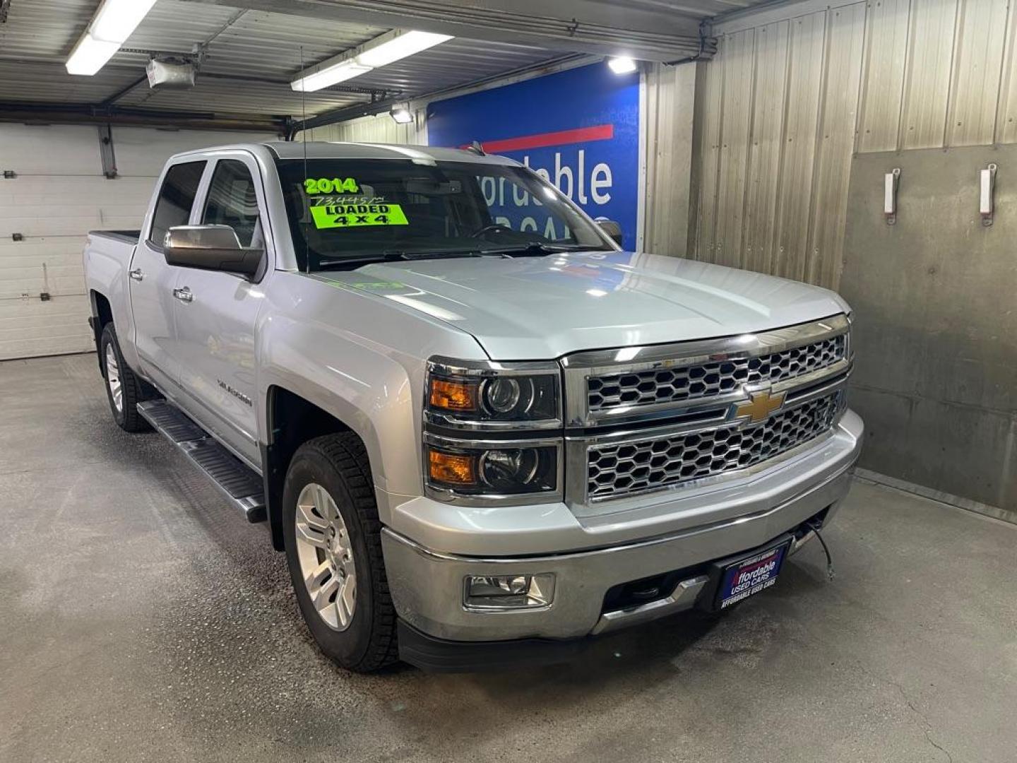 2014 SILVER CHEVROLET SILVERADO 1500 LTZ (3GCUKSEC2EG) with an 5.3L engine, Automatic transmission, located at 2525 S. Cushman, Fairbanks, AK, 99701, (907) 452-5707, 64.824036, -147.712311 - Photo#0