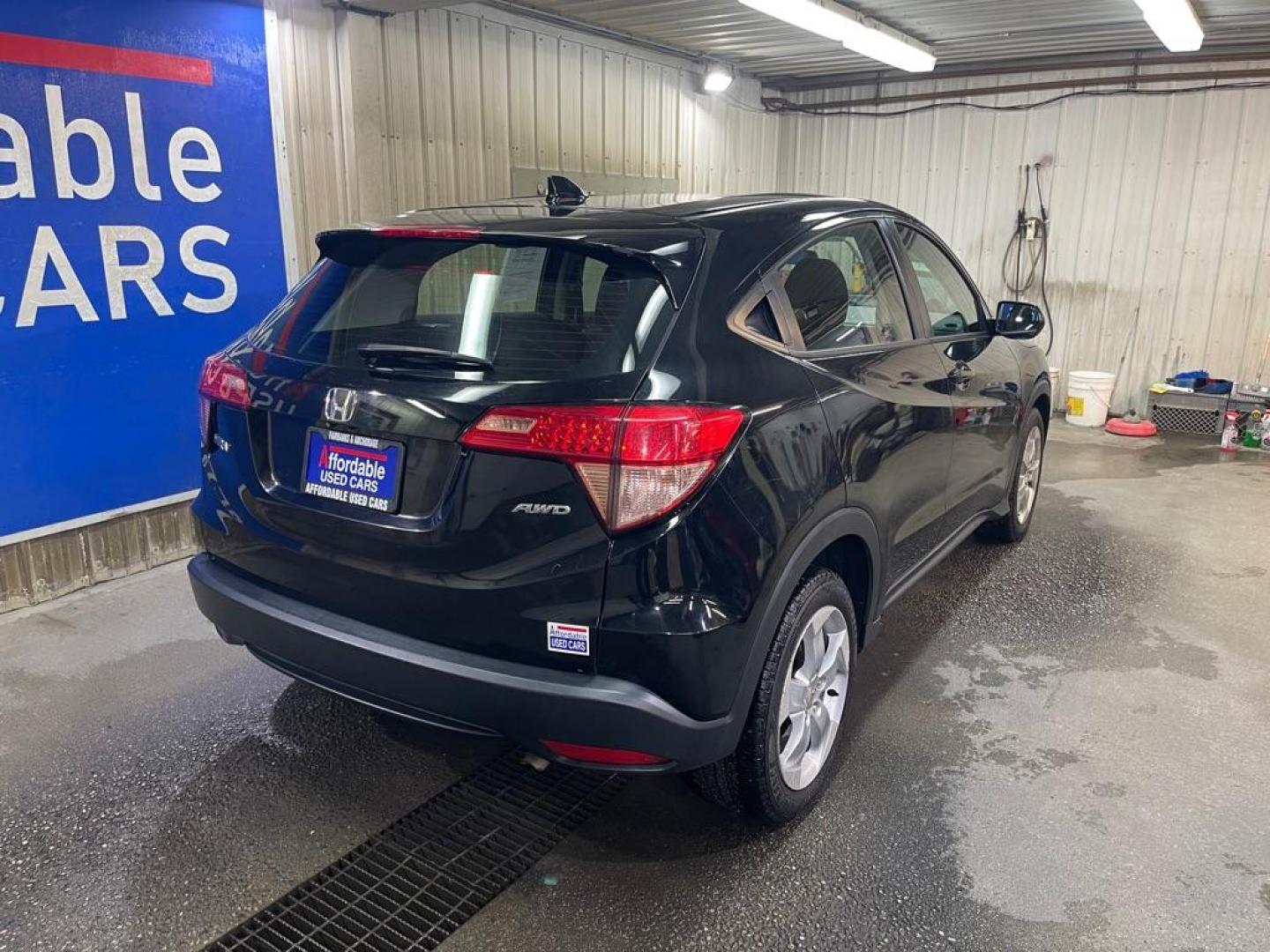 2016 BLACK HONDA HR-V LX (3CZRU6H38GM) with an 1.8L engine, Continuously Variable transmission, located at 2525 S. Cushman, Fairbanks, AK, 99701, (907) 452-5707, 64.824036, -147.712311 - Photo#2