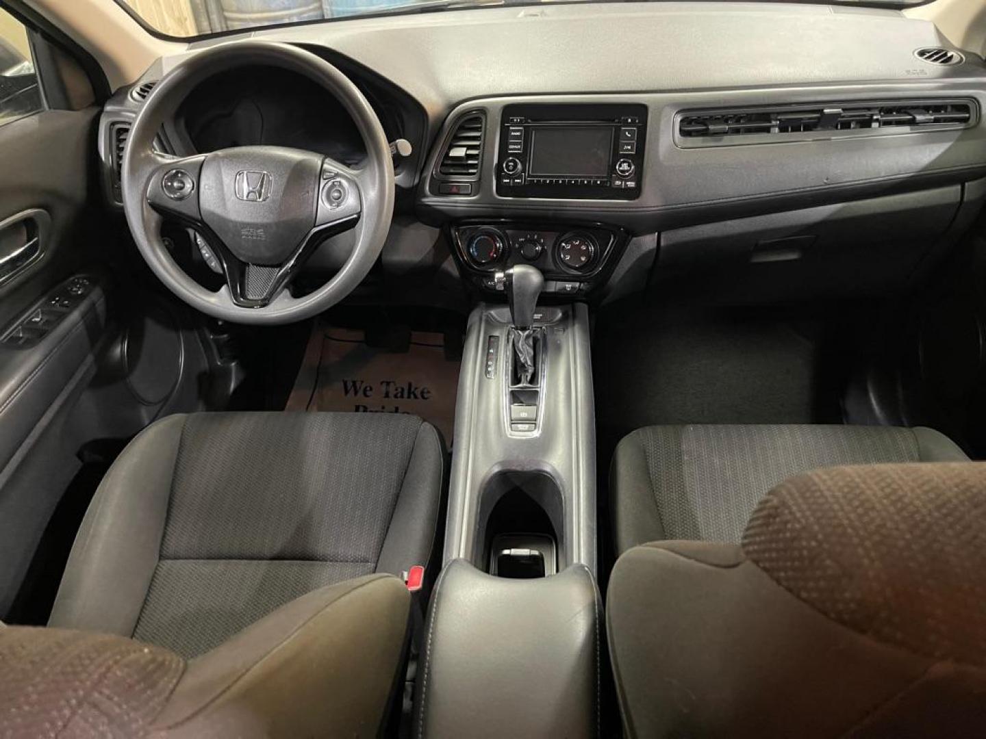 2016 BLACK HONDA HR-V LX (3CZRU6H38GM) with an 1.8L engine, Continuously Variable transmission, located at 2525 S. Cushman, Fairbanks, AK, 99701, (907) 452-5707, 64.824036, -147.712311 - Photo#5