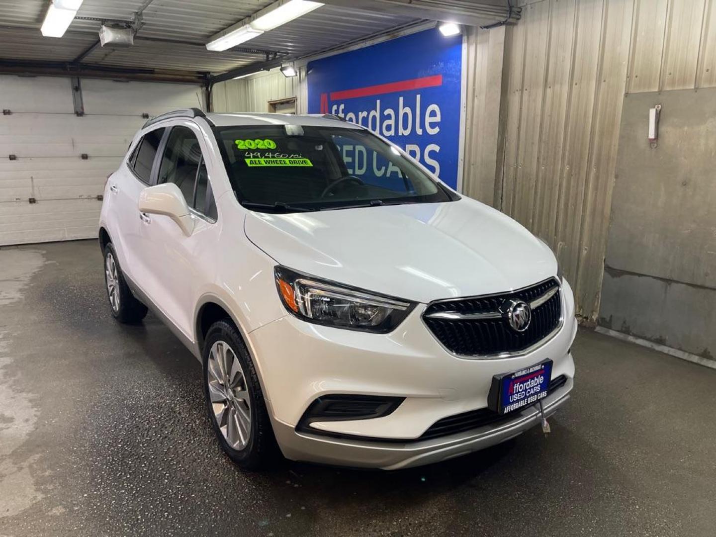 2020 WHITE BUICK ENCORE PREFERRED (KL4CJESB8LB) with an 1.4L engine, Automatic transmission, located at 2525 S. Cushman, Fairbanks, AK, 99701, (907) 452-5707, 64.824036, -147.712311 - Photo#0