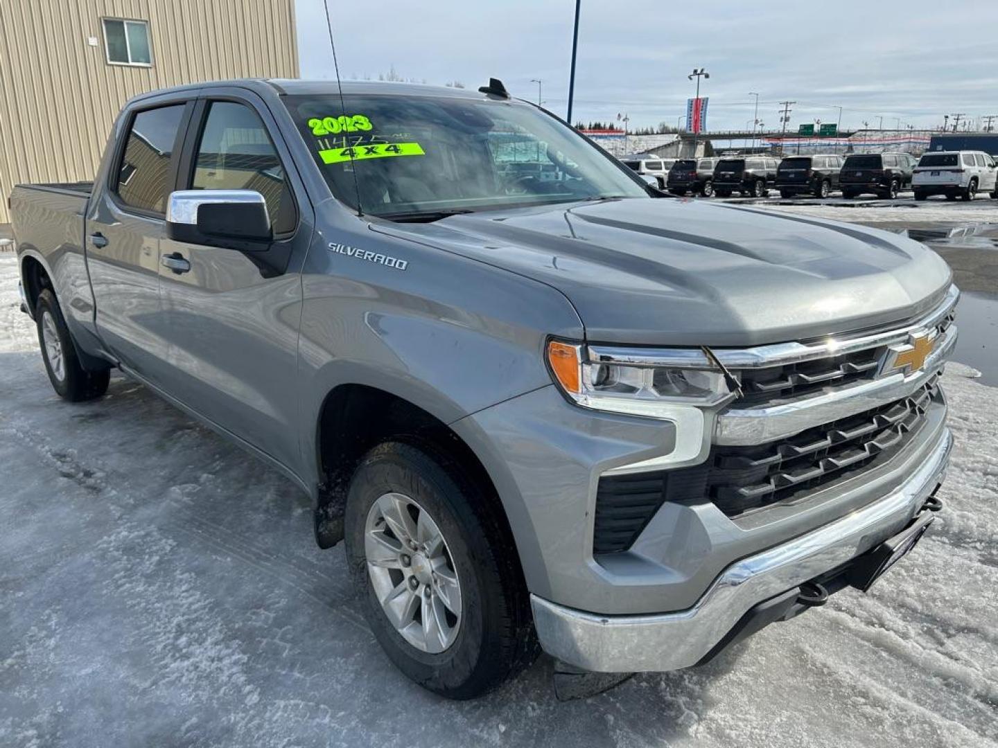 2023 SILVER CHEVROLET SILVERADO 1500 LT (1GCUDDED0PZ) with an 5.3L engine, Automatic transmission, located at 2525 S. Cushman, Fairbanks, AK, 99701, (907) 452-5707, 64.824036, -147.712311 - Photo#1