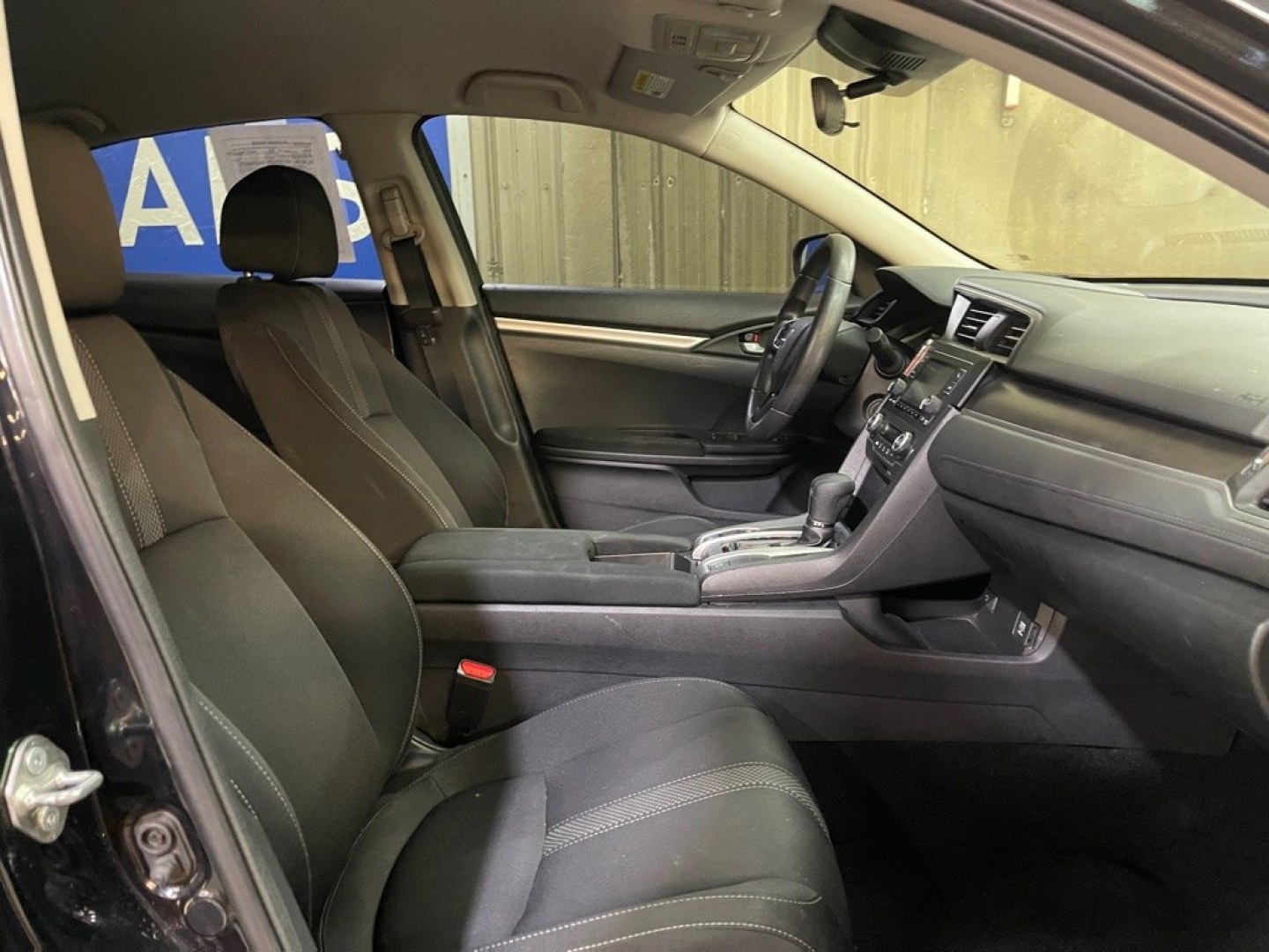 2019 BLACK HONDA CIVIC LX (19XFC2F69KE) with an 2.0L engine, Continuously Variable transmission, located at 2525 S. Cushman, Fairbanks, AK, 99701, (907) 452-5707, 64.824036, -147.712311- Photo#3