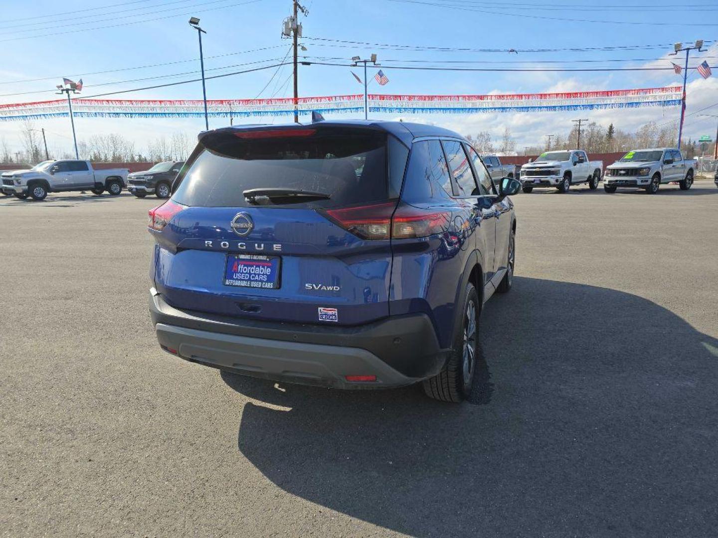 2023 BLUE NISSAN ROGUE SV (5N1BT3BBXPC) with an 1.5L engine, Continuously Variable transmission, located at 2525 S. Cushman, Fairbanks, AK, 99701, (907) 452-5707, 64.824036, -147.712311 - Photo#2