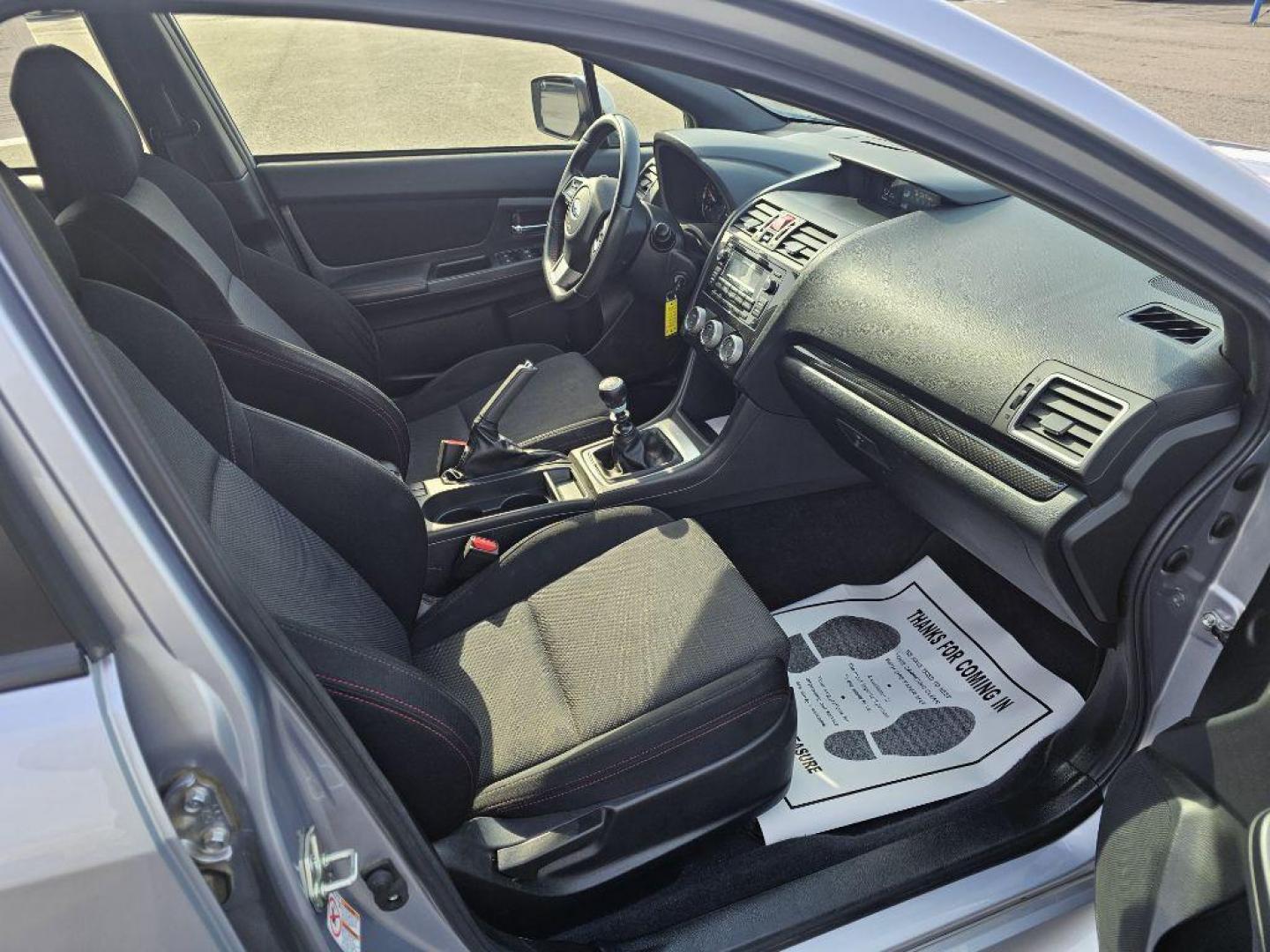 2015 SILVER SUBARU WRX (JF1VA1A62F9) with an 2.0L engine, Manual transmission, located at 2525 S. Cushman, Fairbanks, AK, 99701, (907) 452-5707, 64.824036, -147.712311 - Photo#2
